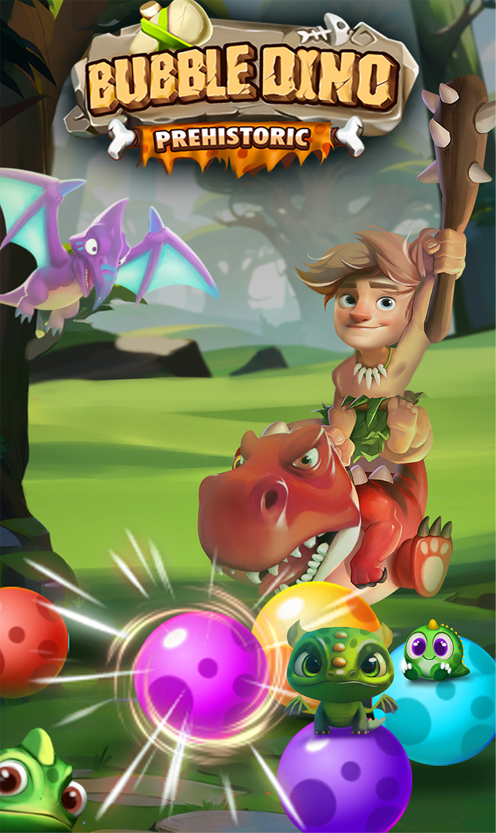 اسکرین شات 2 بازی Bubble Dino Prehistoric