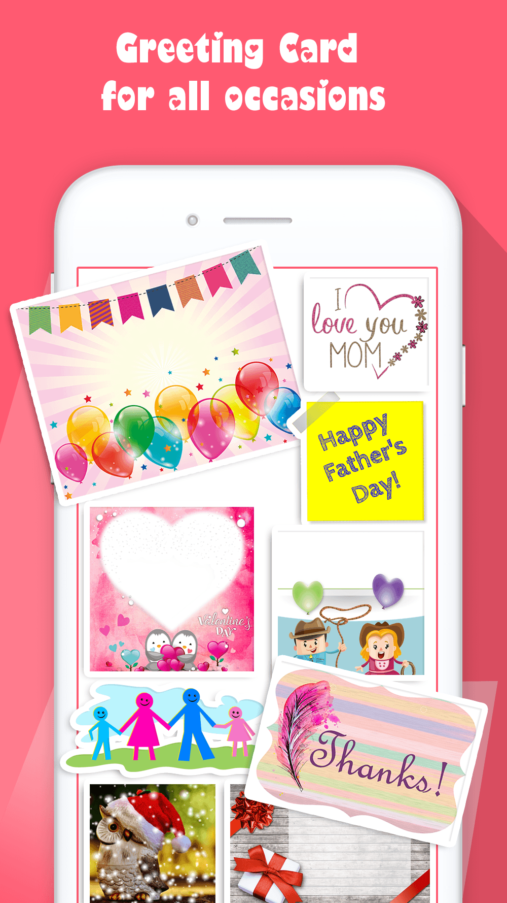 اسکرین شات 1 برنامه Creative Card: Make greeting e