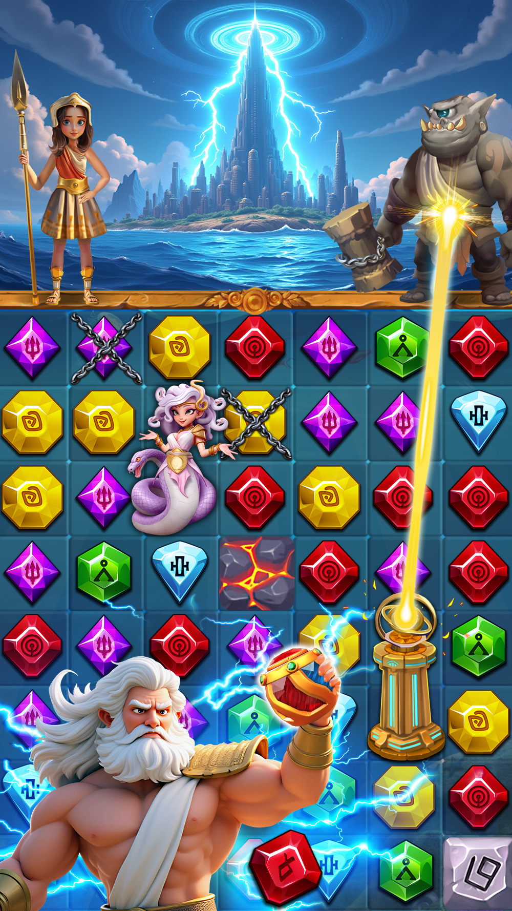 اسکرین شات 2 بازی Jewel Ancient 3: Atlantis Gems