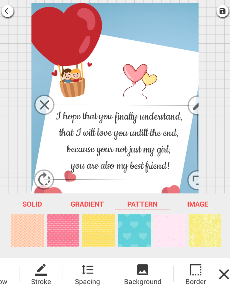 اسکرین شات 4 برنامه Romantic Card: create love e-c