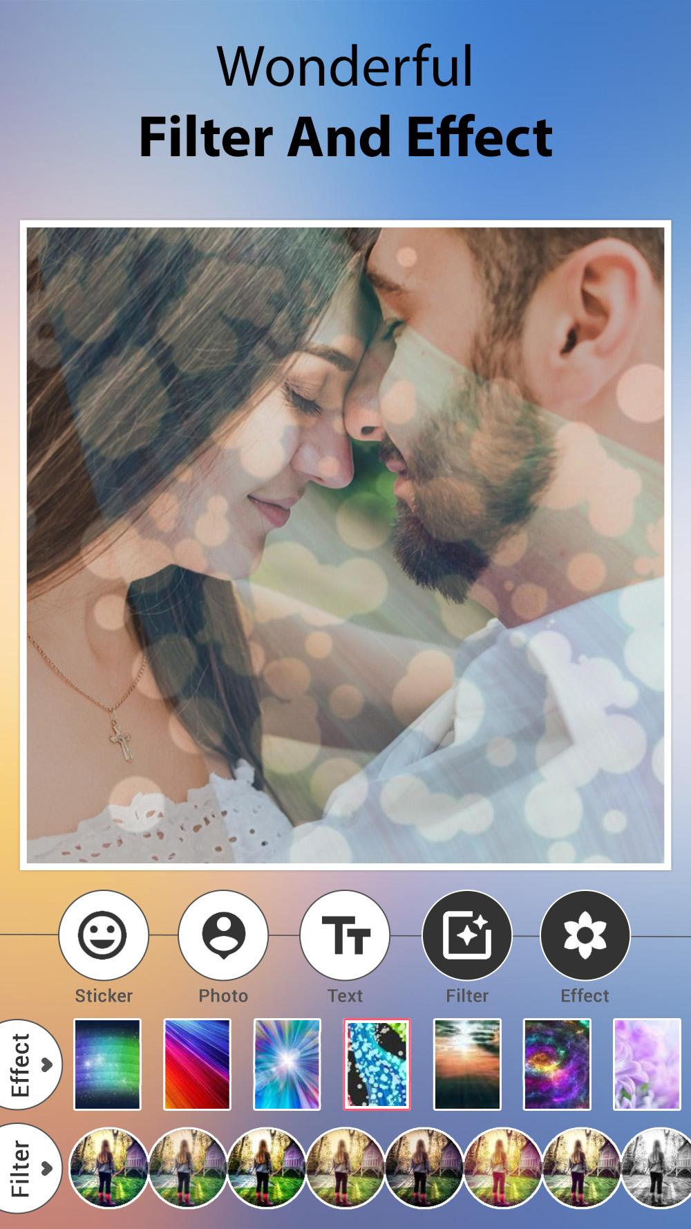 اسکرین شات 7 برنامه LovePhoto - Love Frame, Collag