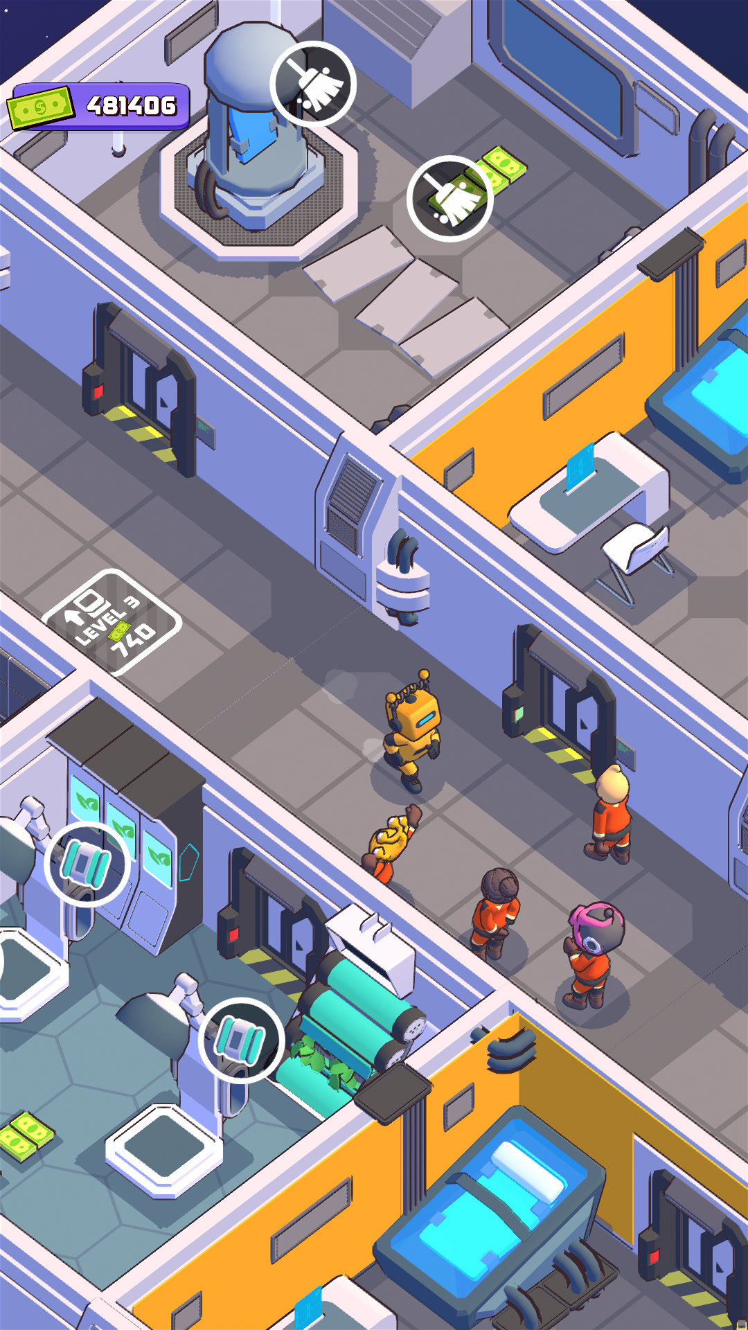 اسکرین شات 4 بازی My Space Hotel: Cosmic Tycoon