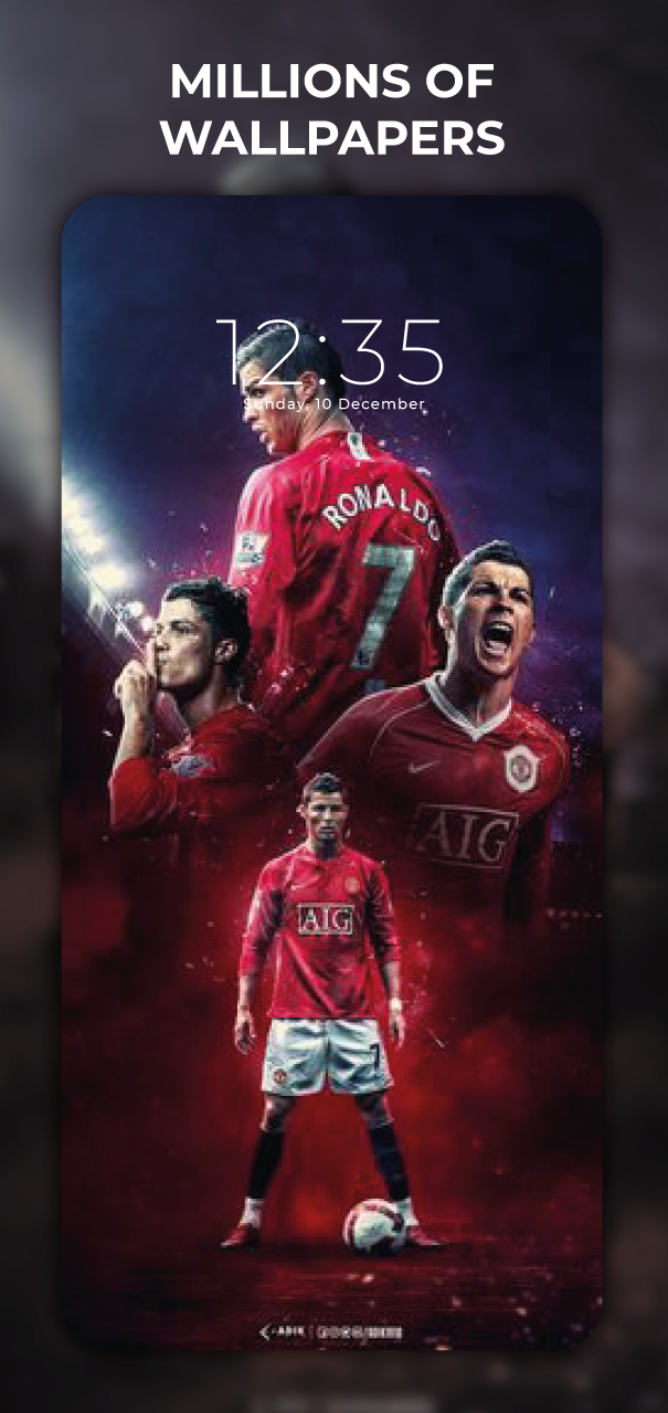 اسکرین شات 2 برنامه Soccer Ronaldo wallpapers CR7