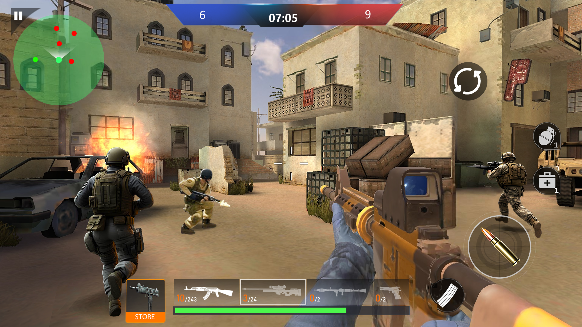 اسکرین شات 1 بازی FPS Counter : PVP Shooter