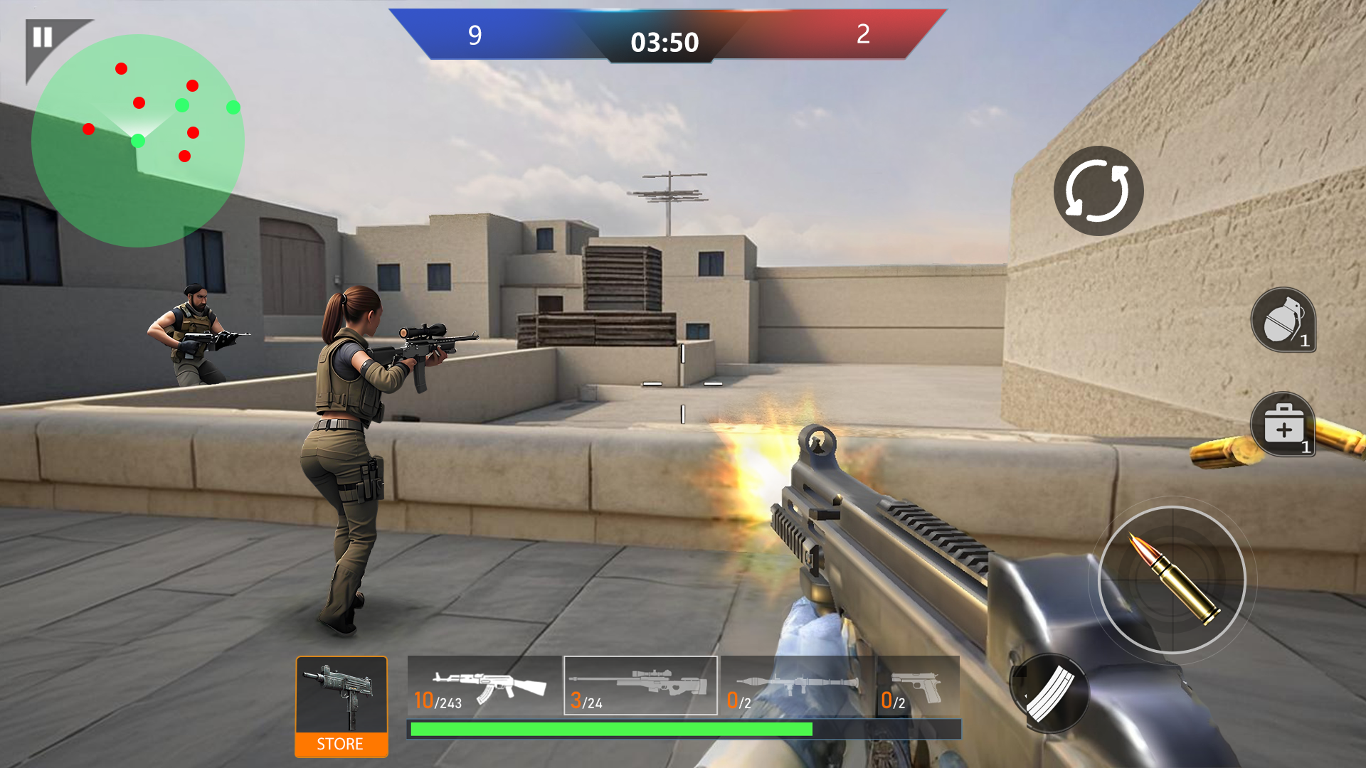اسکرین شات 3 بازی FPS Counter : PVP Shooter