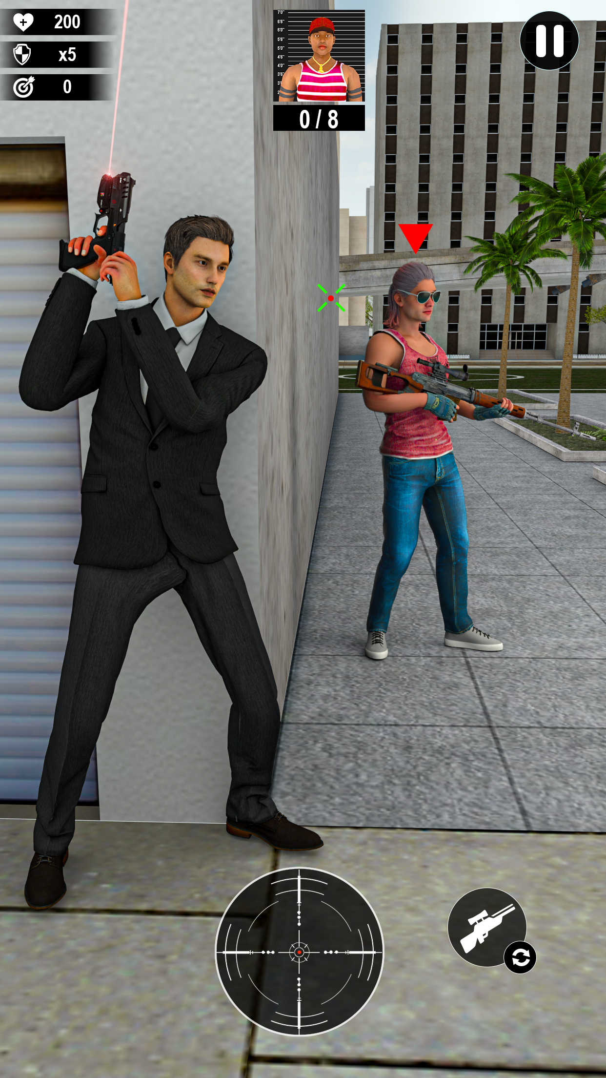 اسکرین شات 1 برنامه Sniper Shooter Hitman Stealth