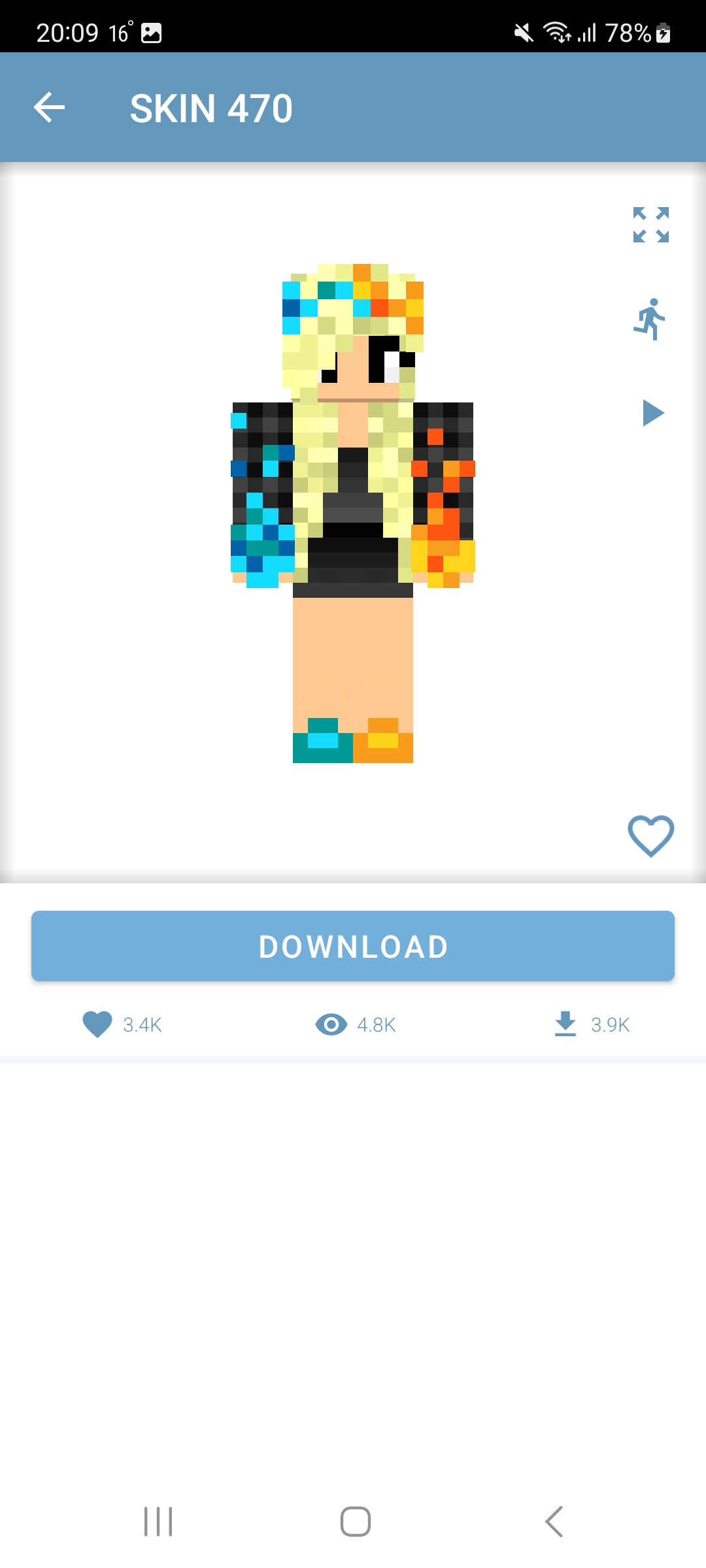 اسکرین شات 8 برنامه Mini Skins for Minecraft PE
