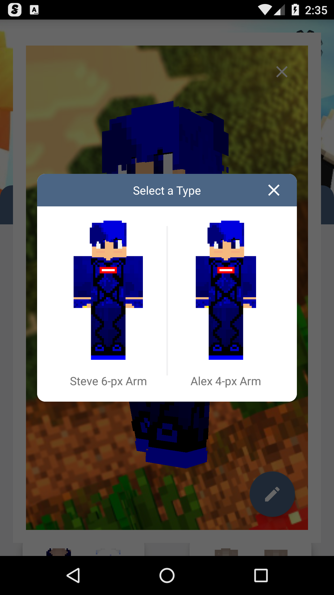 اسکرین شات 6 برنامه HD Skins Editor for Minecraft
