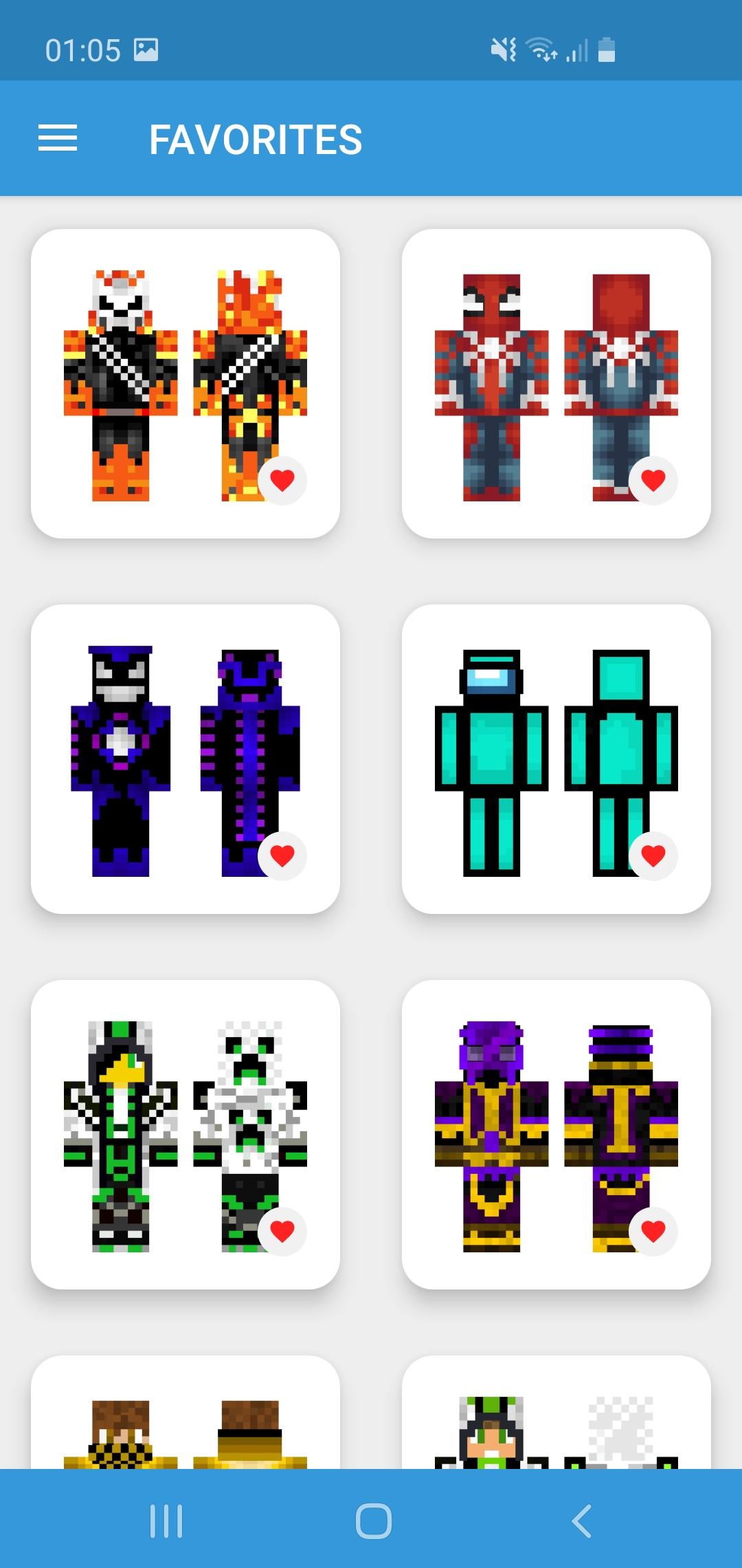 اسکرین شات 1 برنامه Boys Skins for Minecraft PE