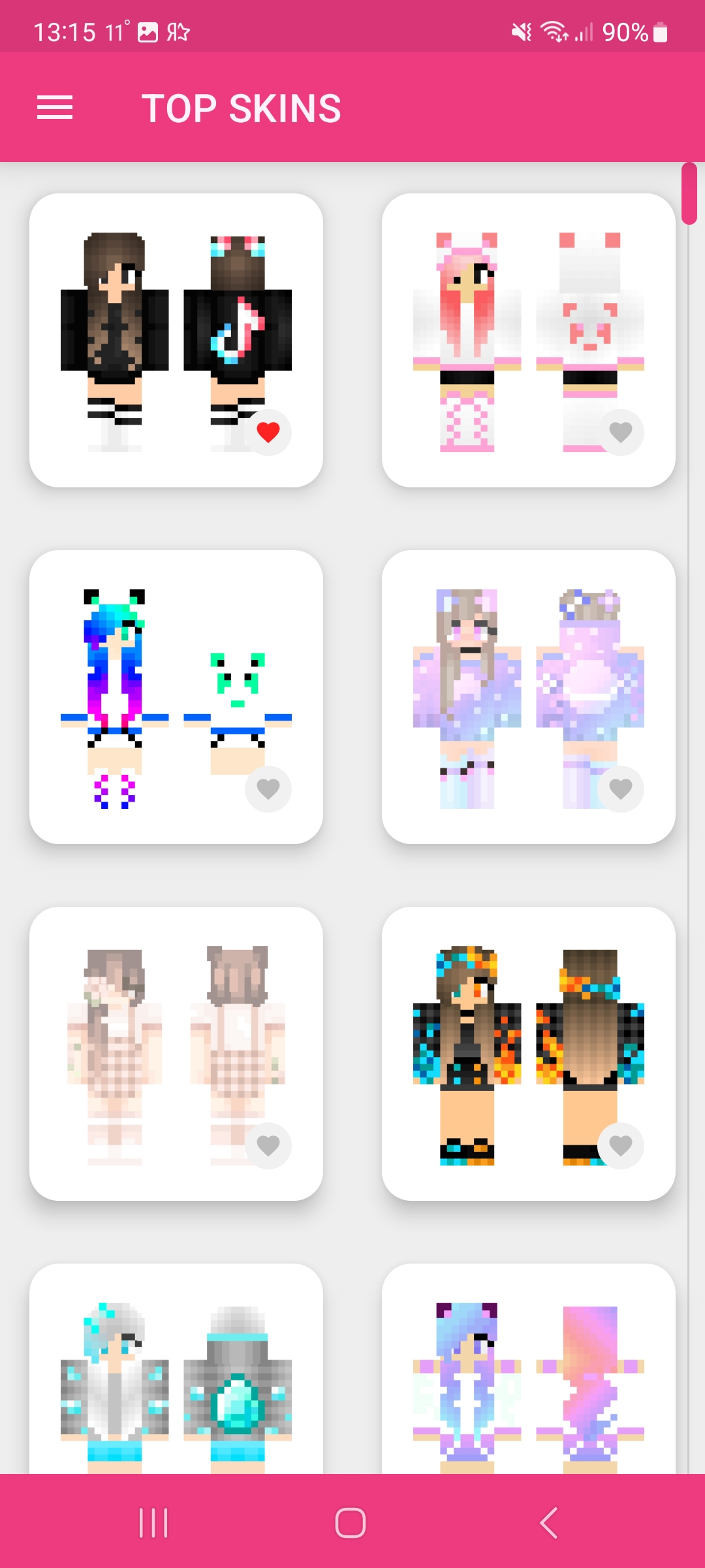اسکرین شات 2 برنامه Girls Skins for Minecraft PE