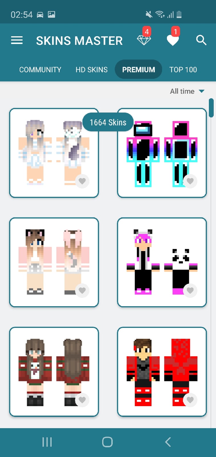 اسکرین شات 2 برنامه Skins-MASTER for Minecraft
