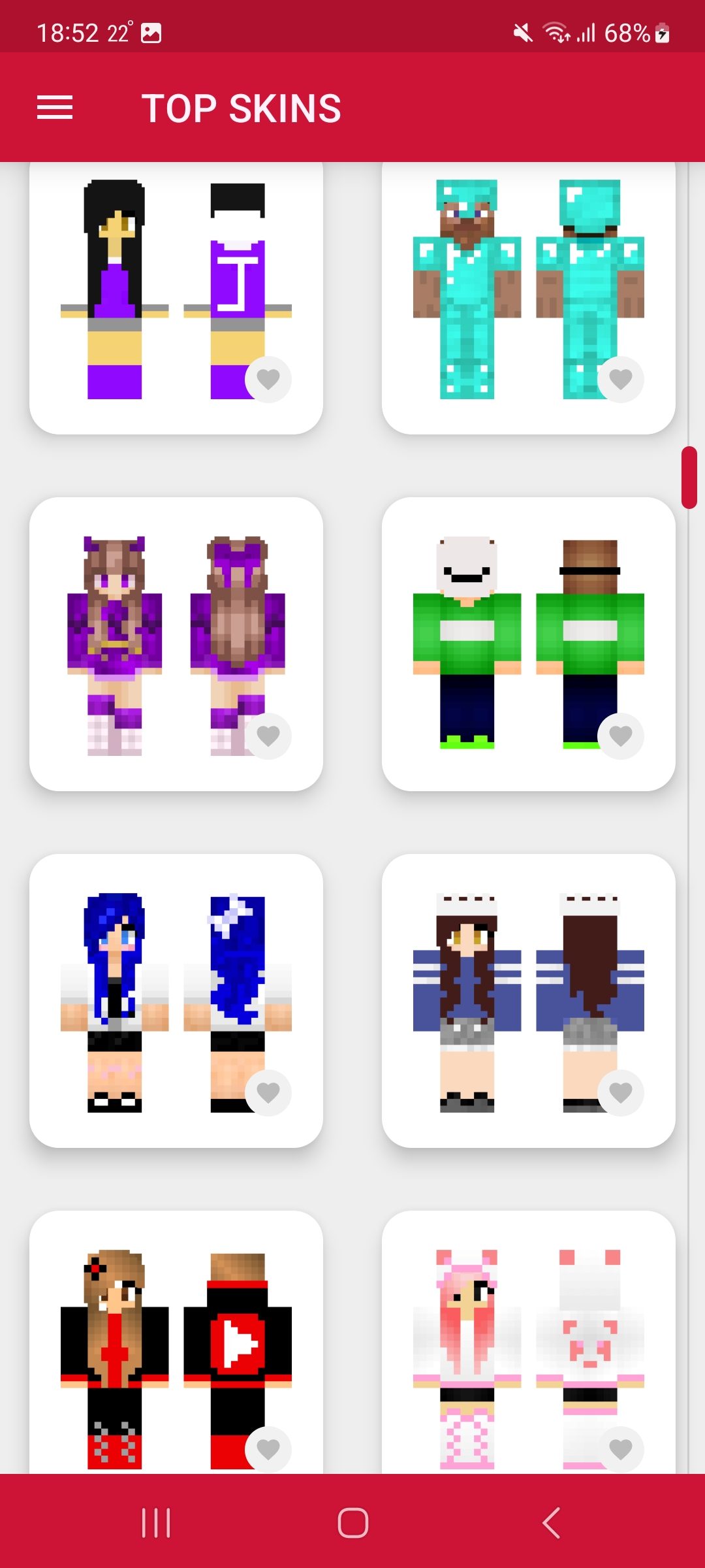 اسکرین شات 5 برنامه Beautiful Skins for Minecraft