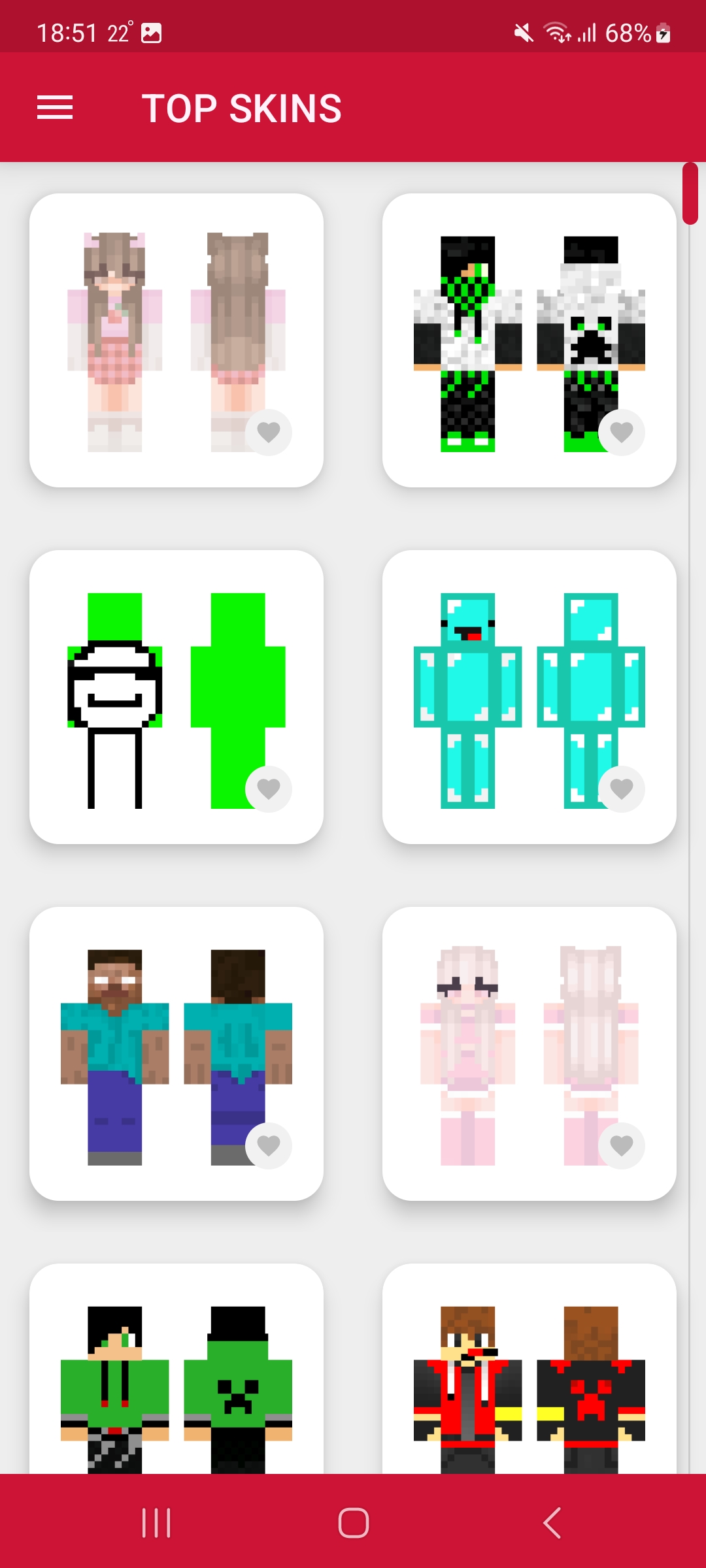 اسکرین شات 2 برنامه Beautiful Skins for Minecraft