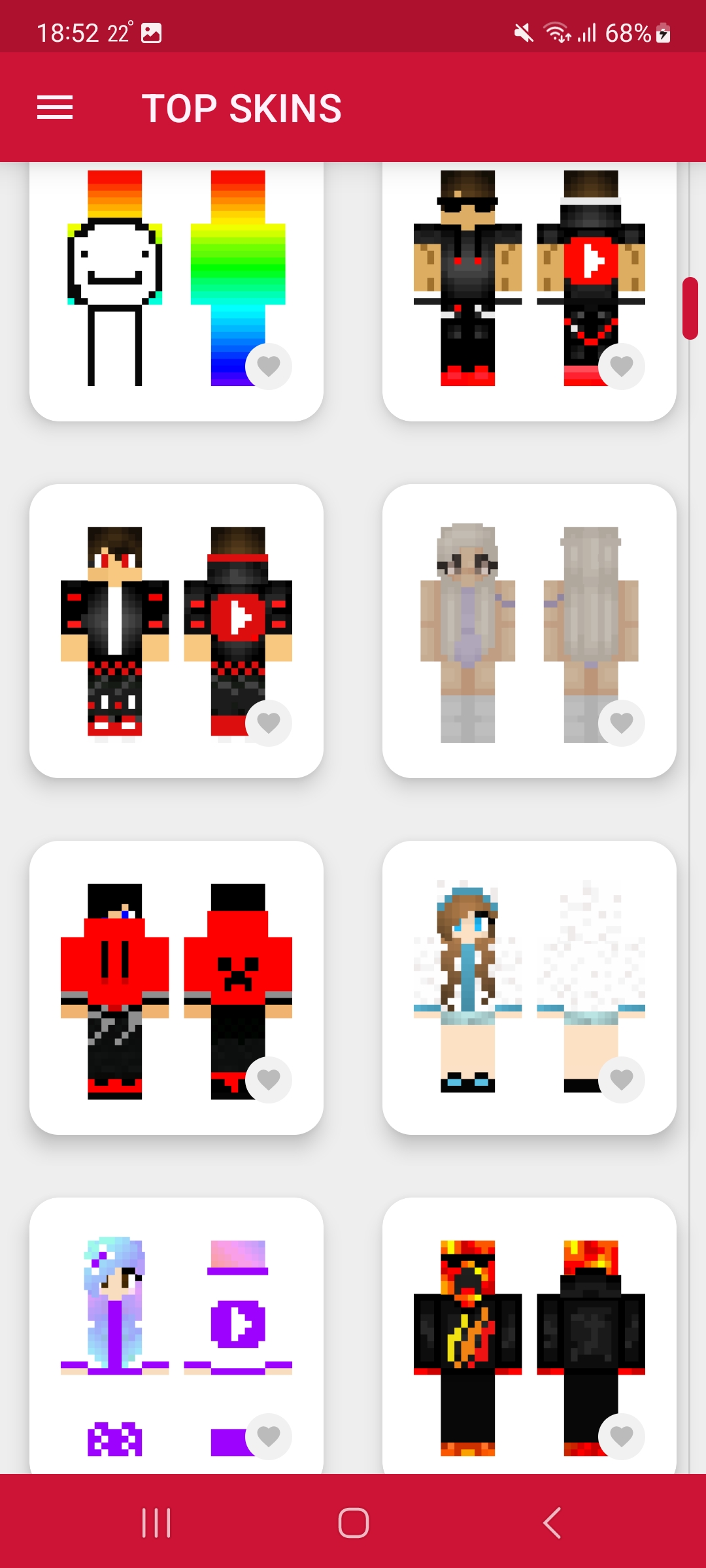 اسکرین شات 4 برنامه Beautiful Skins for Minecraft