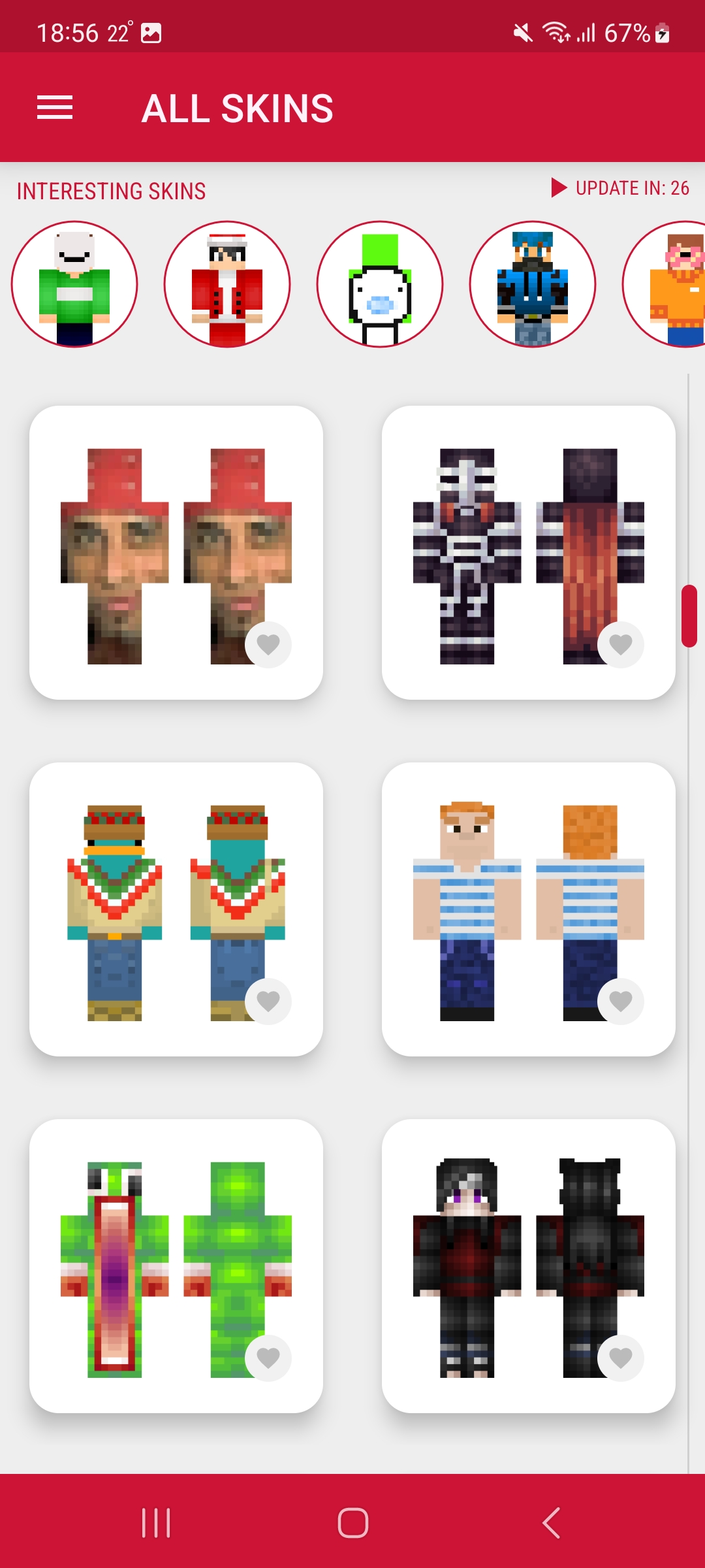 اسکرین شات 8 برنامه Beautiful Skins for Minecraft