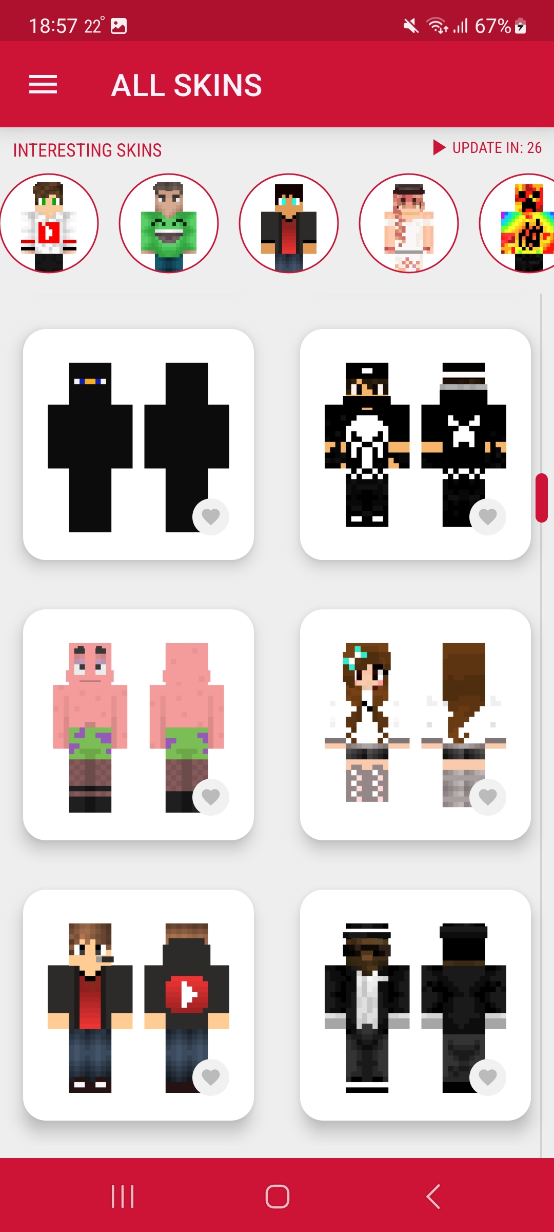اسکرین شات 3 برنامه Beautiful Skins for Minecraft