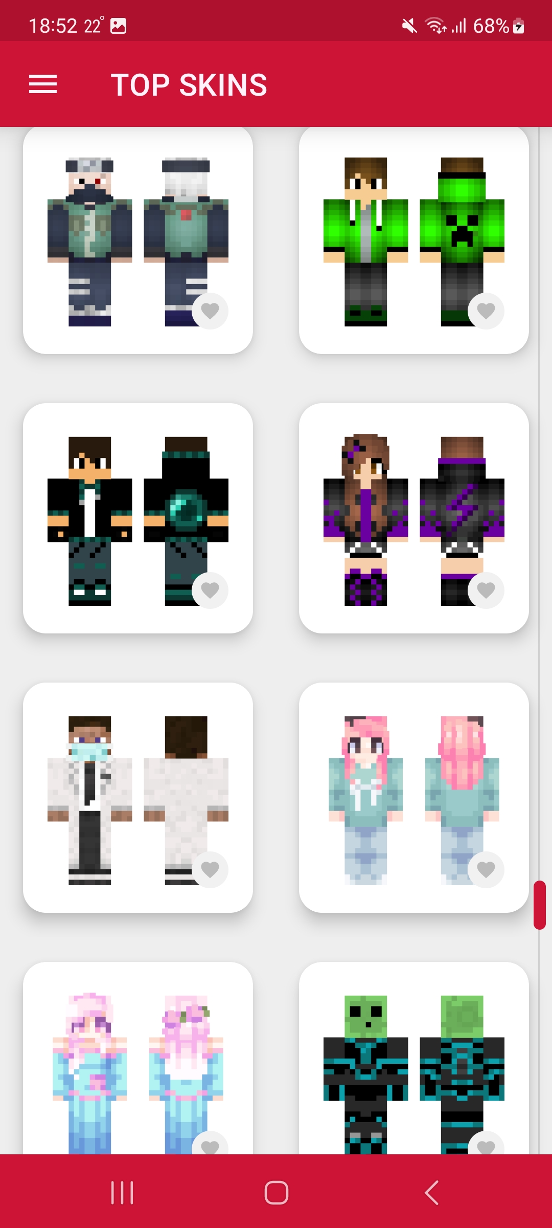 اسکرین شات 6 برنامه Beautiful Skins for Minecraft