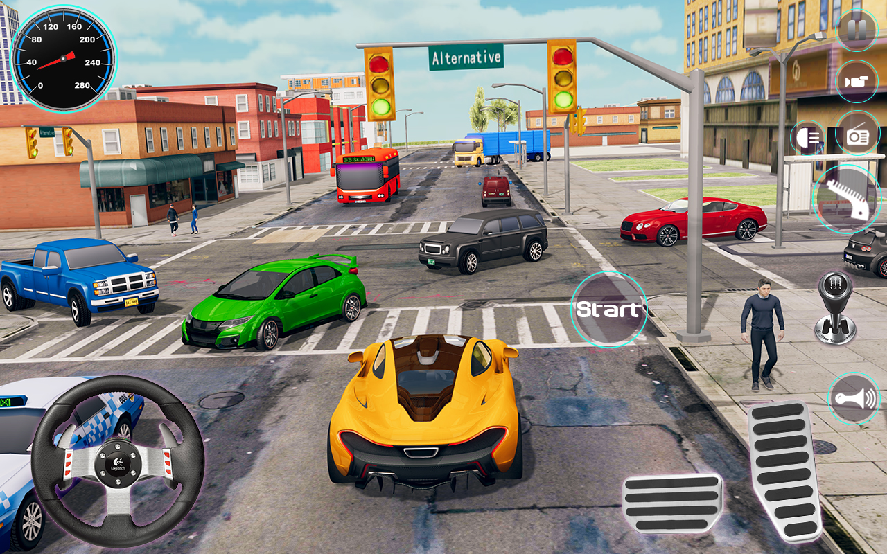 اسکرین شات 1 بازی Real Car Driving School 2023