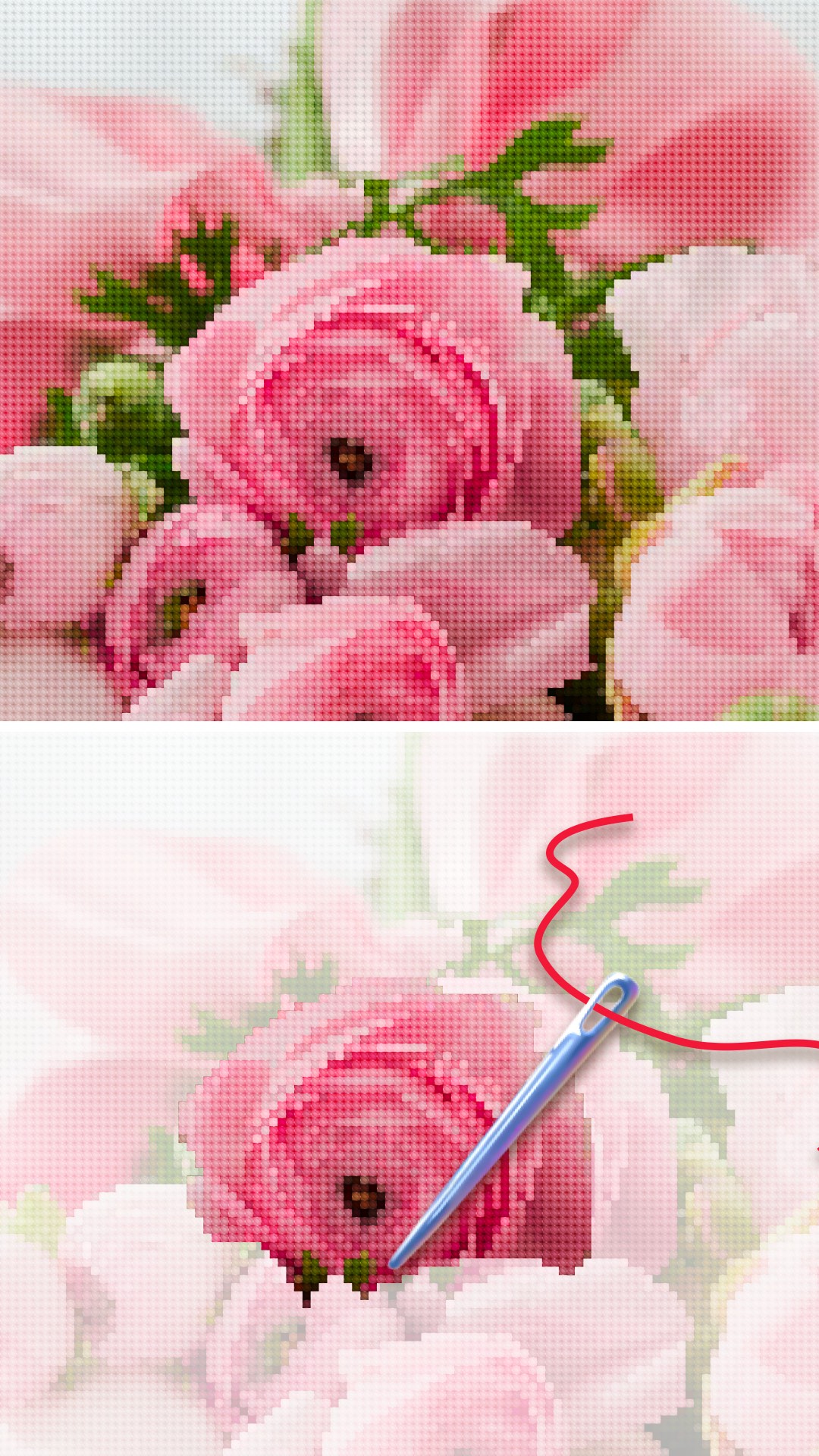 اسکرین شات 1 برنامه Color by Letter: Sewing game