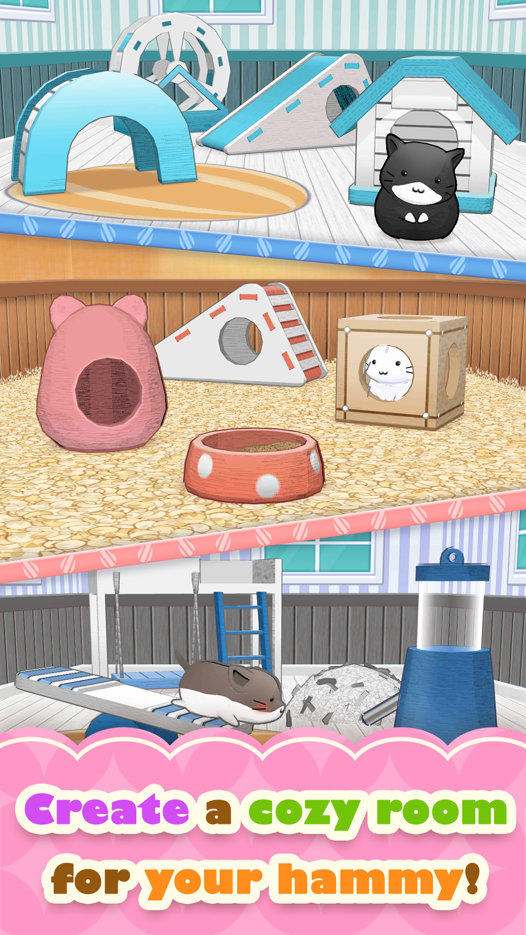 اسکرین شات 6 بازی Hamster Life match and home