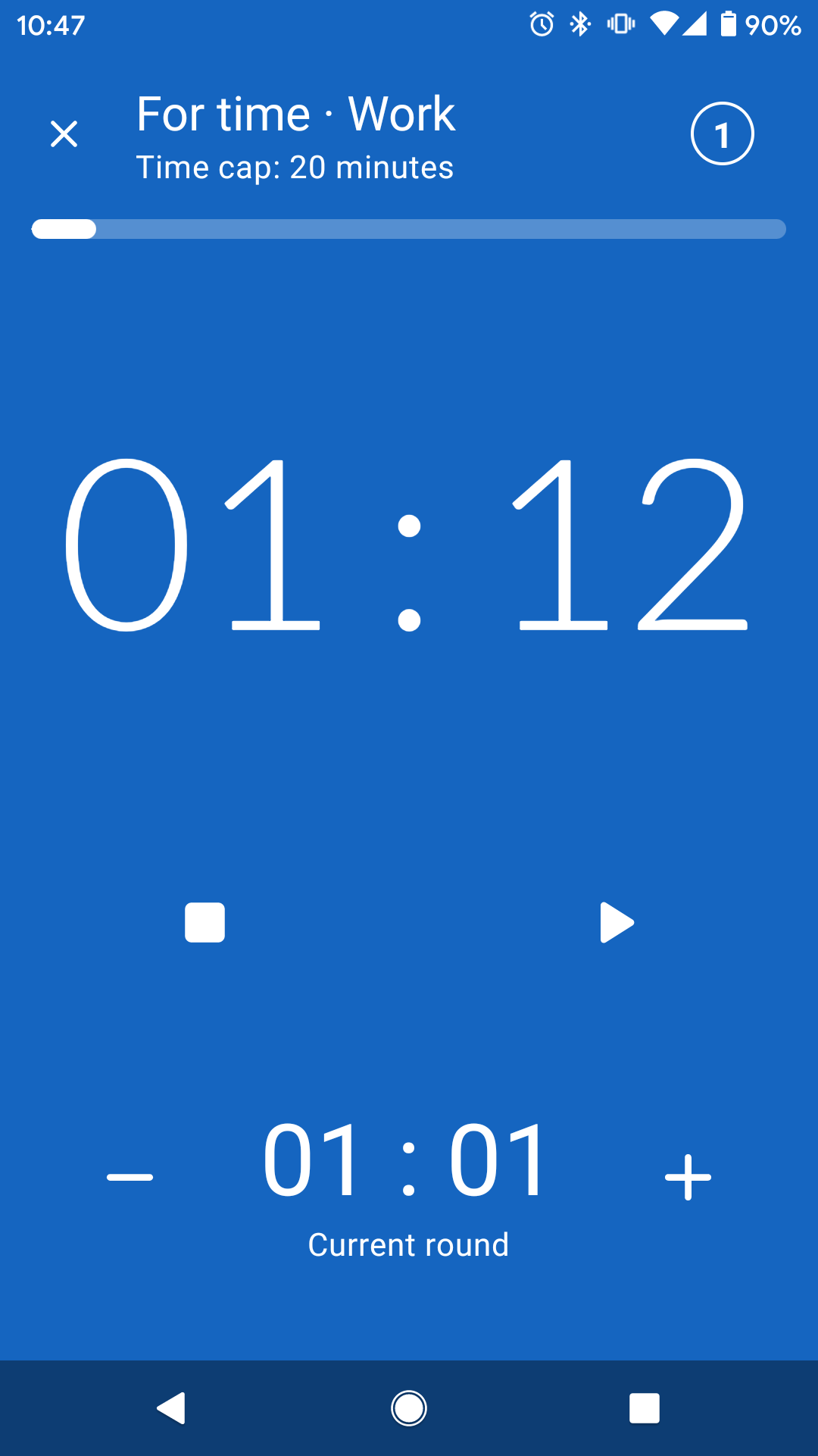 اسکرین شات 1 برنامه Workout timer : Crossfit WODs
