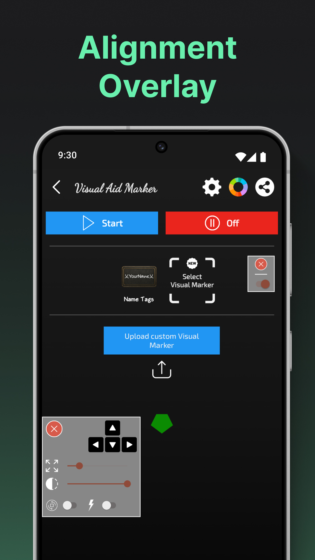 اسکرین شات 1 برنامه Visual Aid - Alignment Overlay