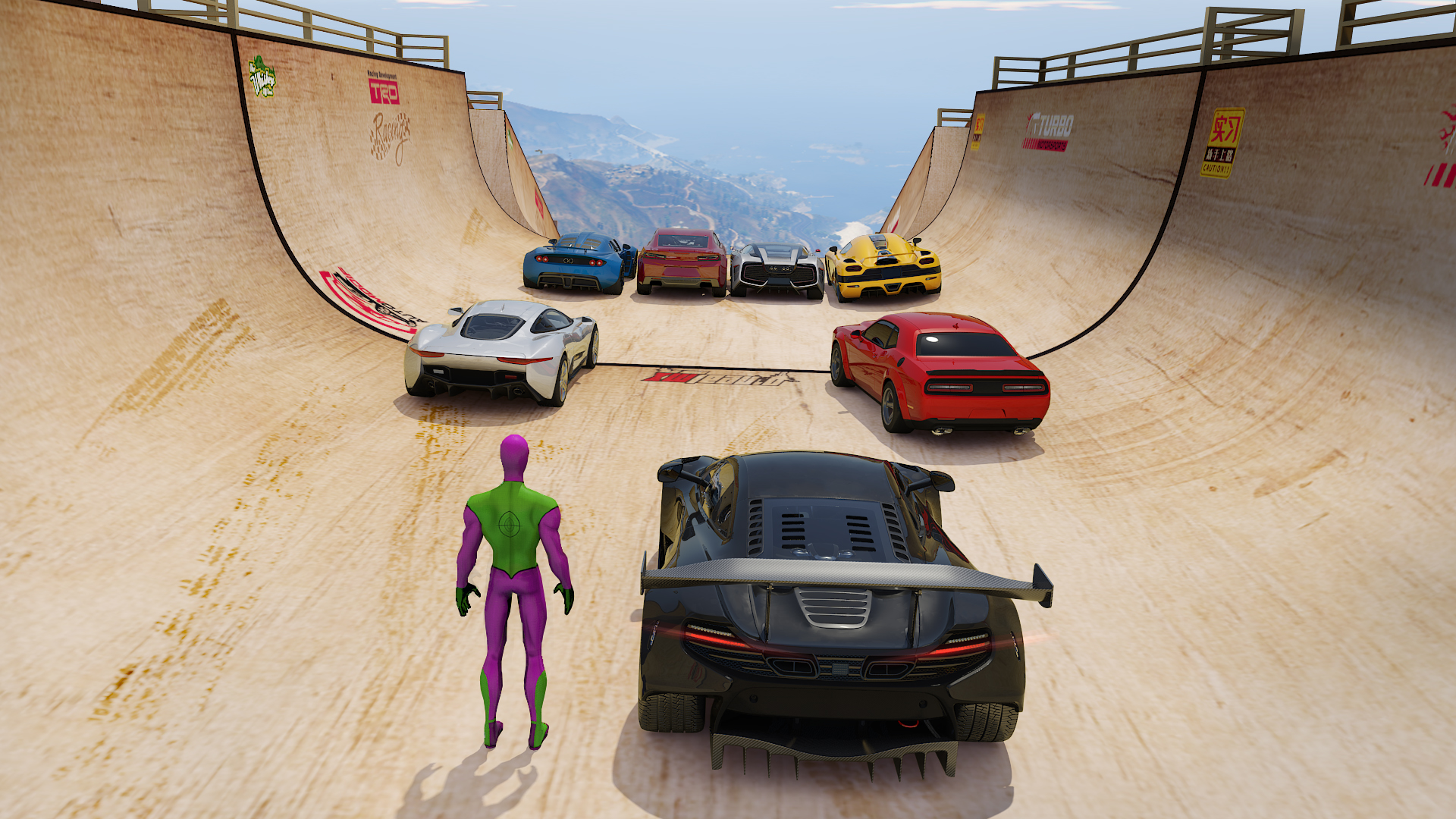 اسکرین شات 2 بازی Mega Ramp Car Stunt Hero Games
