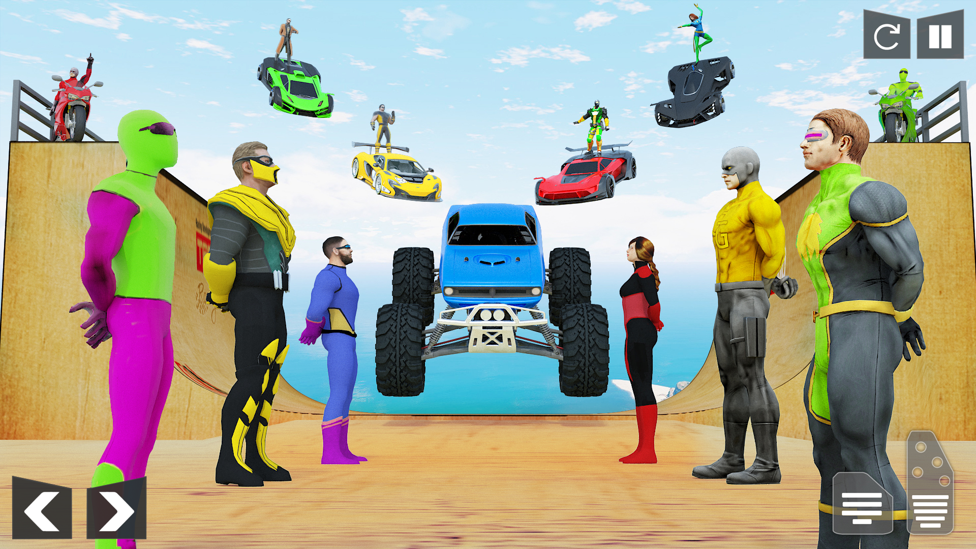 اسکرین شات 6 بازی Mega Ramp Car Stunt Hero Games