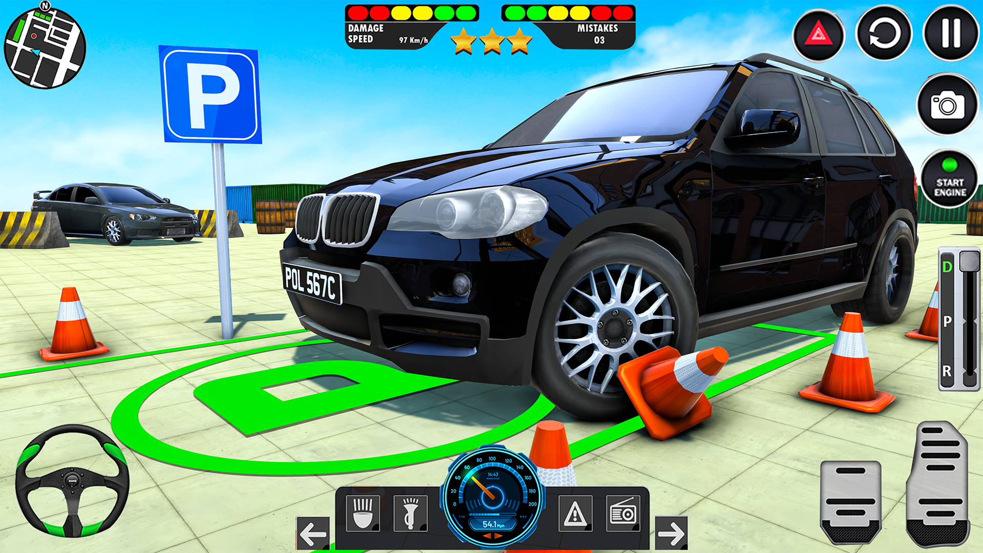 اسکرین شات 1 بازی Driving School Sim Car Parking