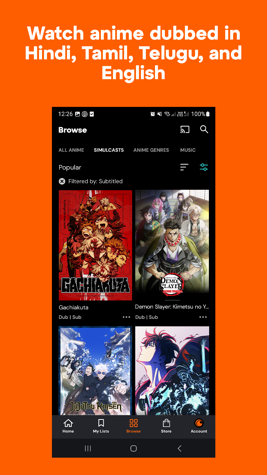 اسکرین شات 3 برنامه Crunchyroll: Anime Streaming