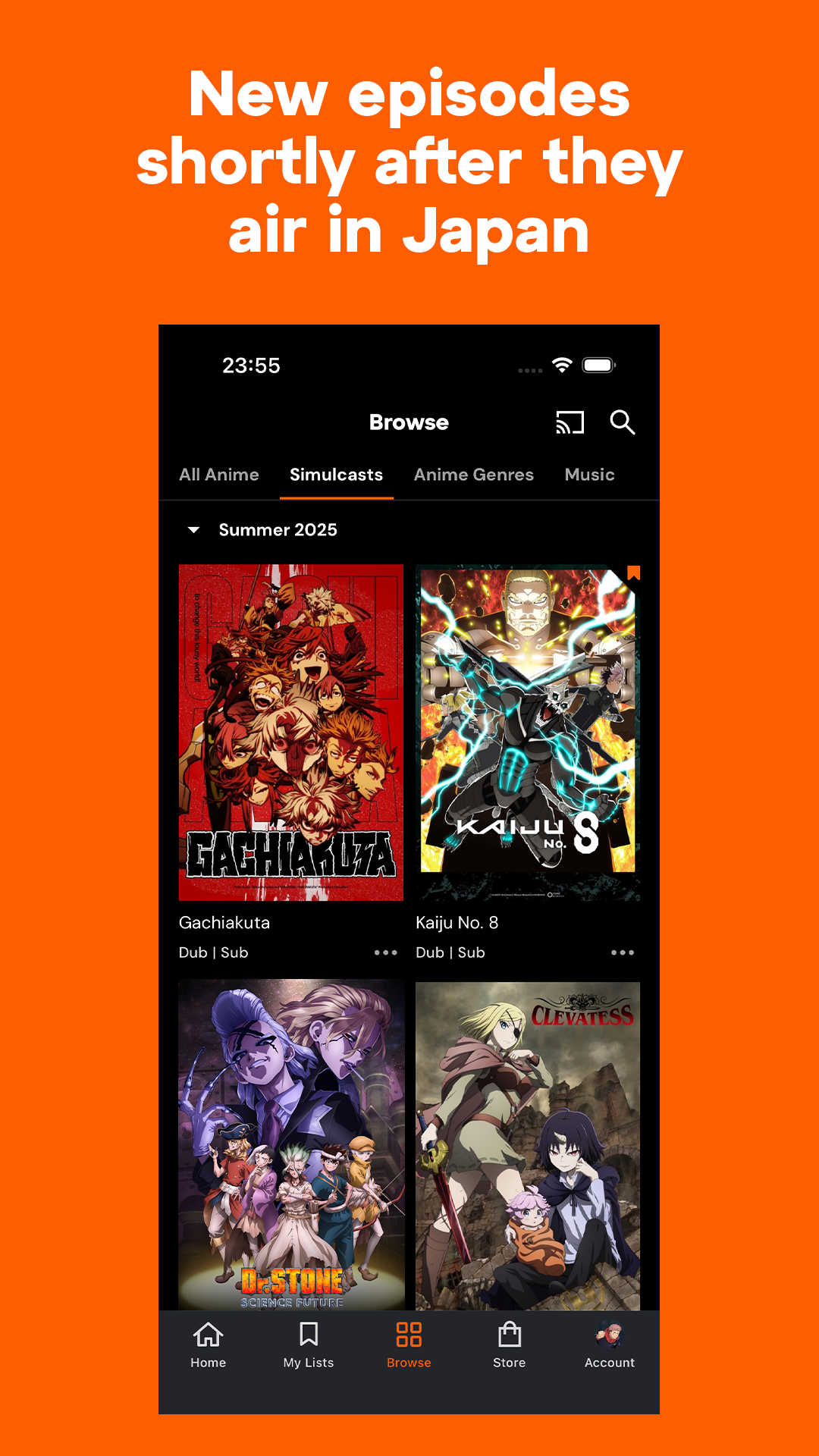 اسکرین شات 2 برنامه Crunchyroll
