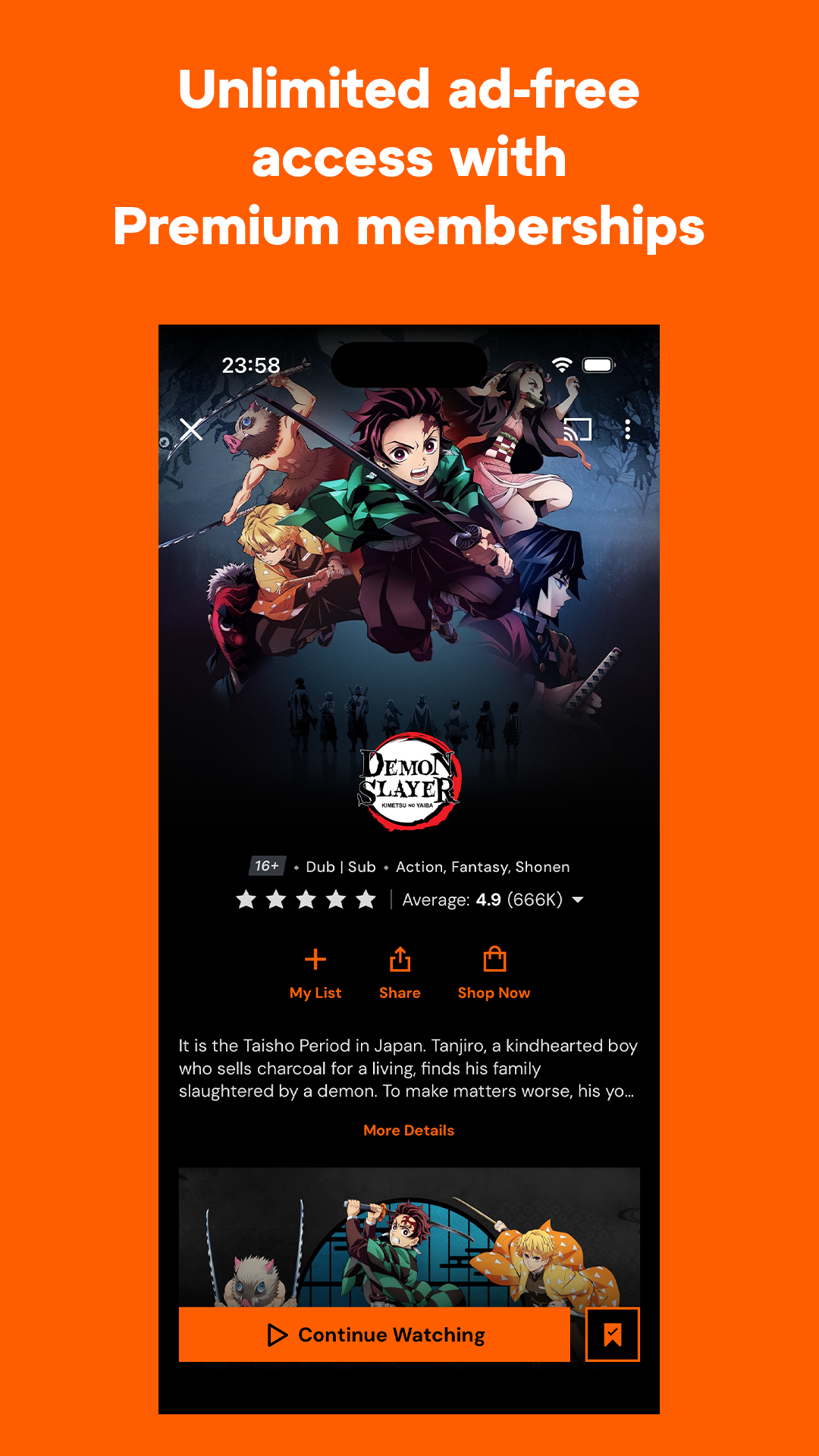 اسکرین شات 3 برنامه Crunchyroll