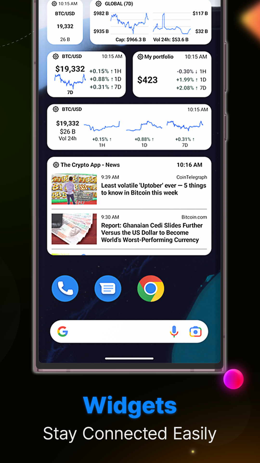 اسکرین شات 4 برنامه The Crypto App: News & Alerts