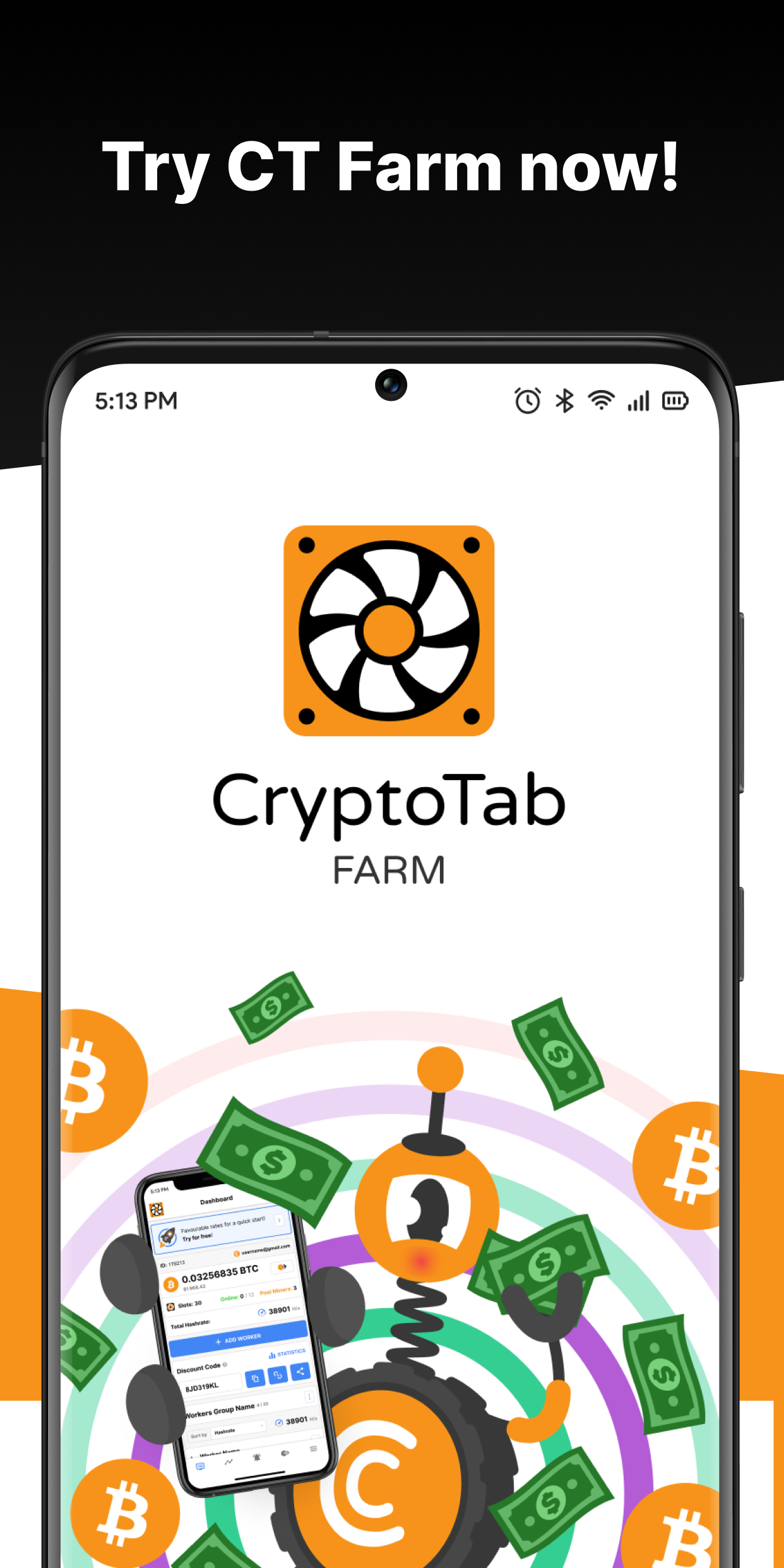اسکرین شات 8 برنامه CryptoTab Farm: Digital Gold