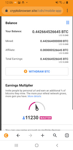 اسکرین شات 8 برنامه CryptoTab Browser—world's first mining browser
