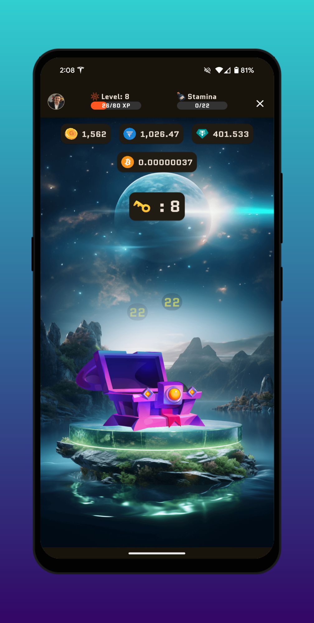 اسکرین شات 1 بازی Crypto Treasures Web3 Clicker