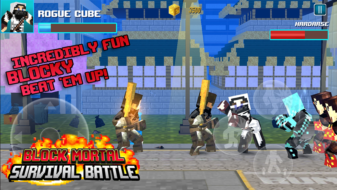 اسکرین شات 3 بازی Block Mortal Survival Battle