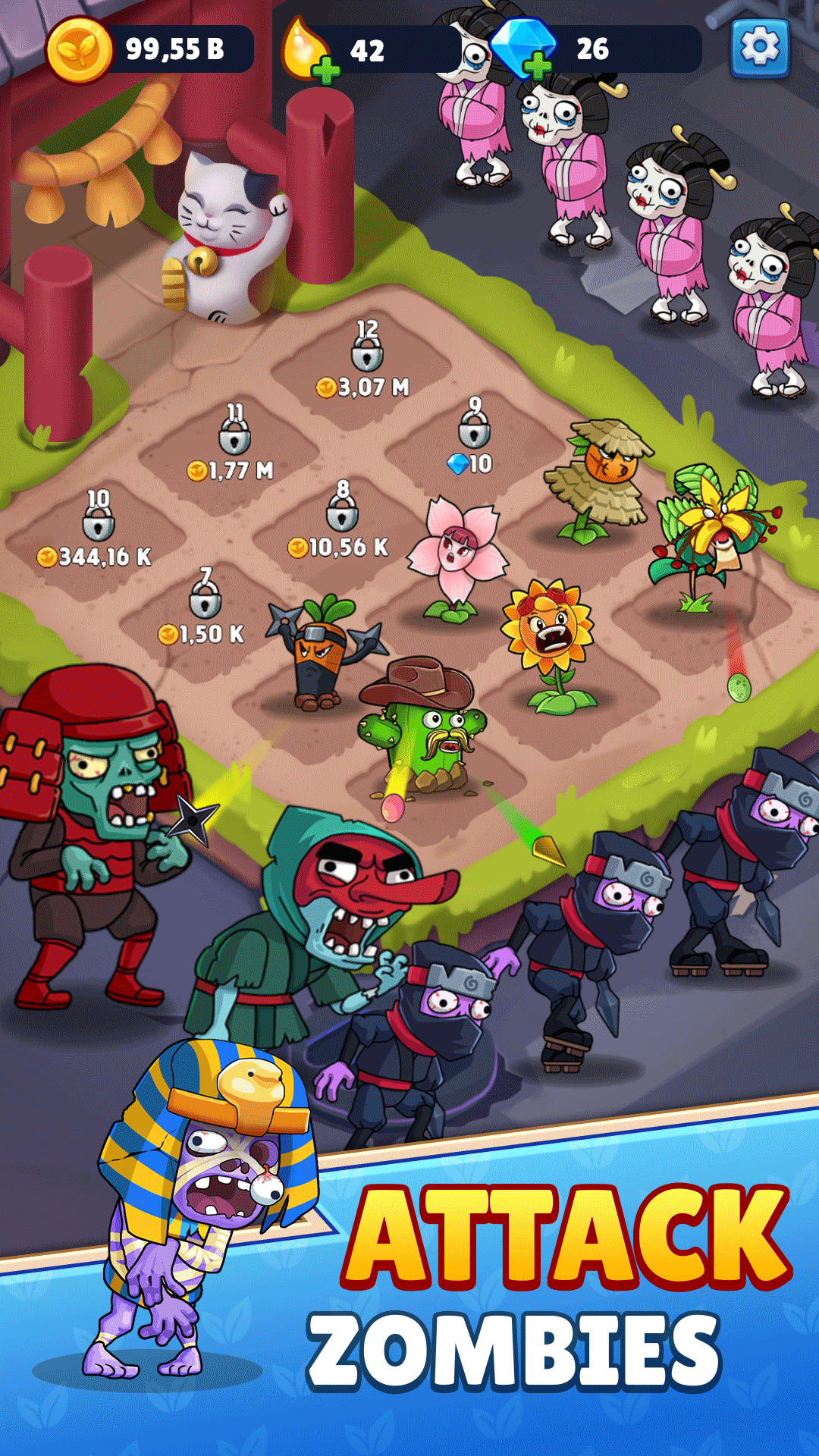 اسکرین شات 4 بازی Flower vs zombie: City Defense