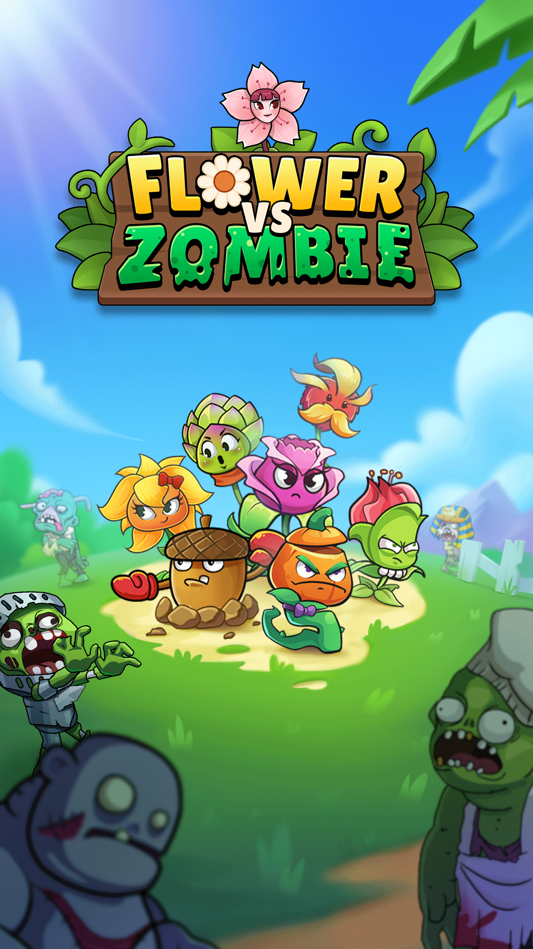 اسکرین شات 1 بازی Flower vs zombie: City Defense