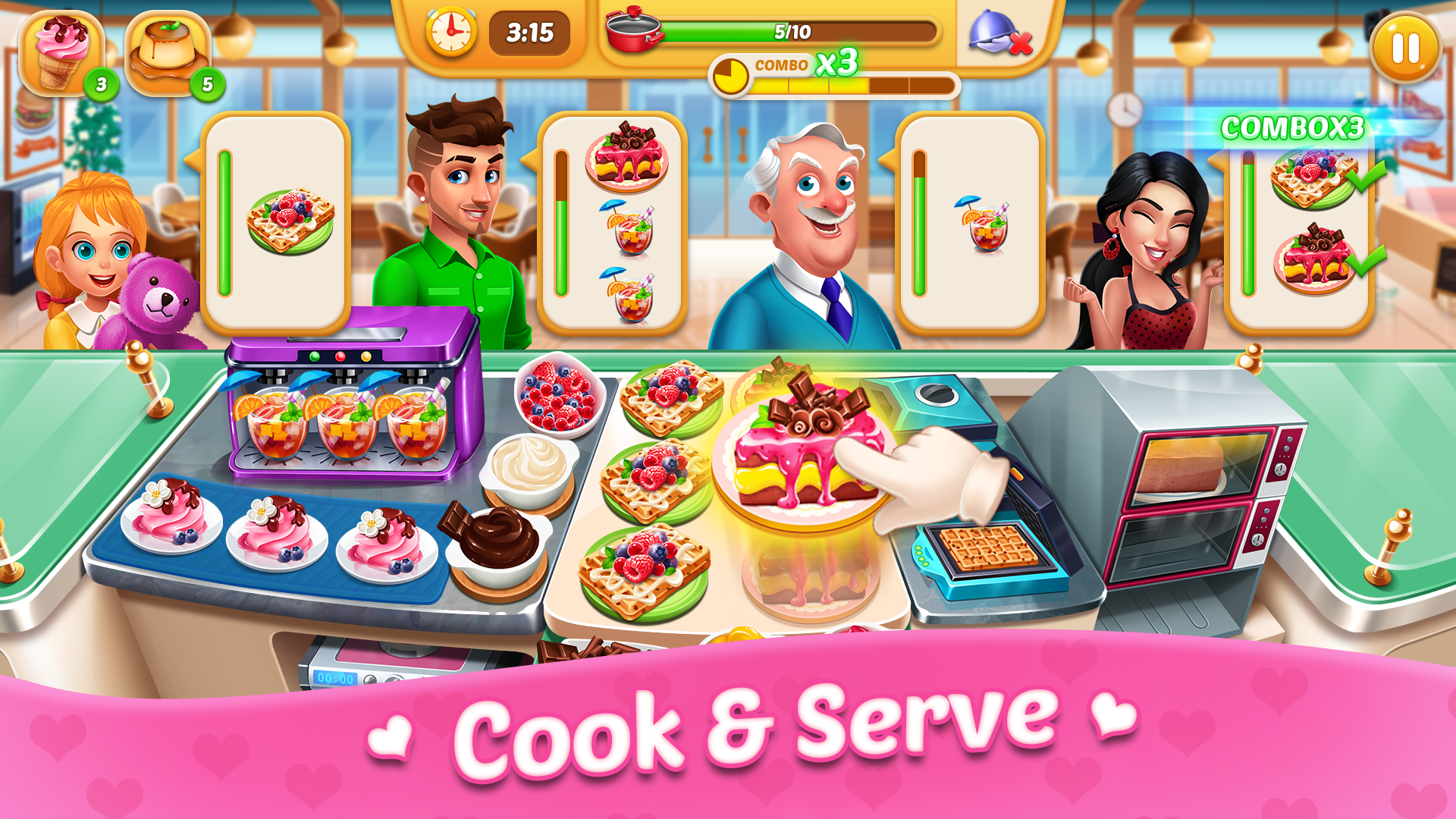 اسکرین شات 4 بازی Cooking Sweet : Home Design
