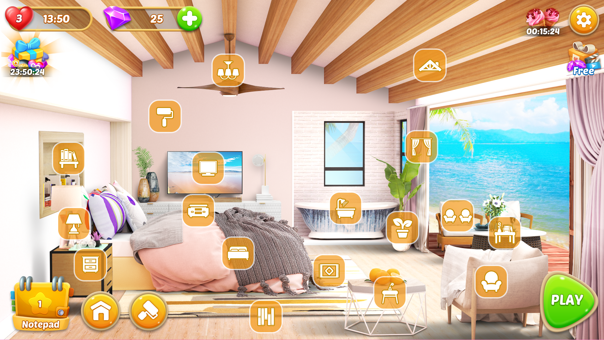 اسکرین شات 3 بازی Cooking Sweet : Home Design