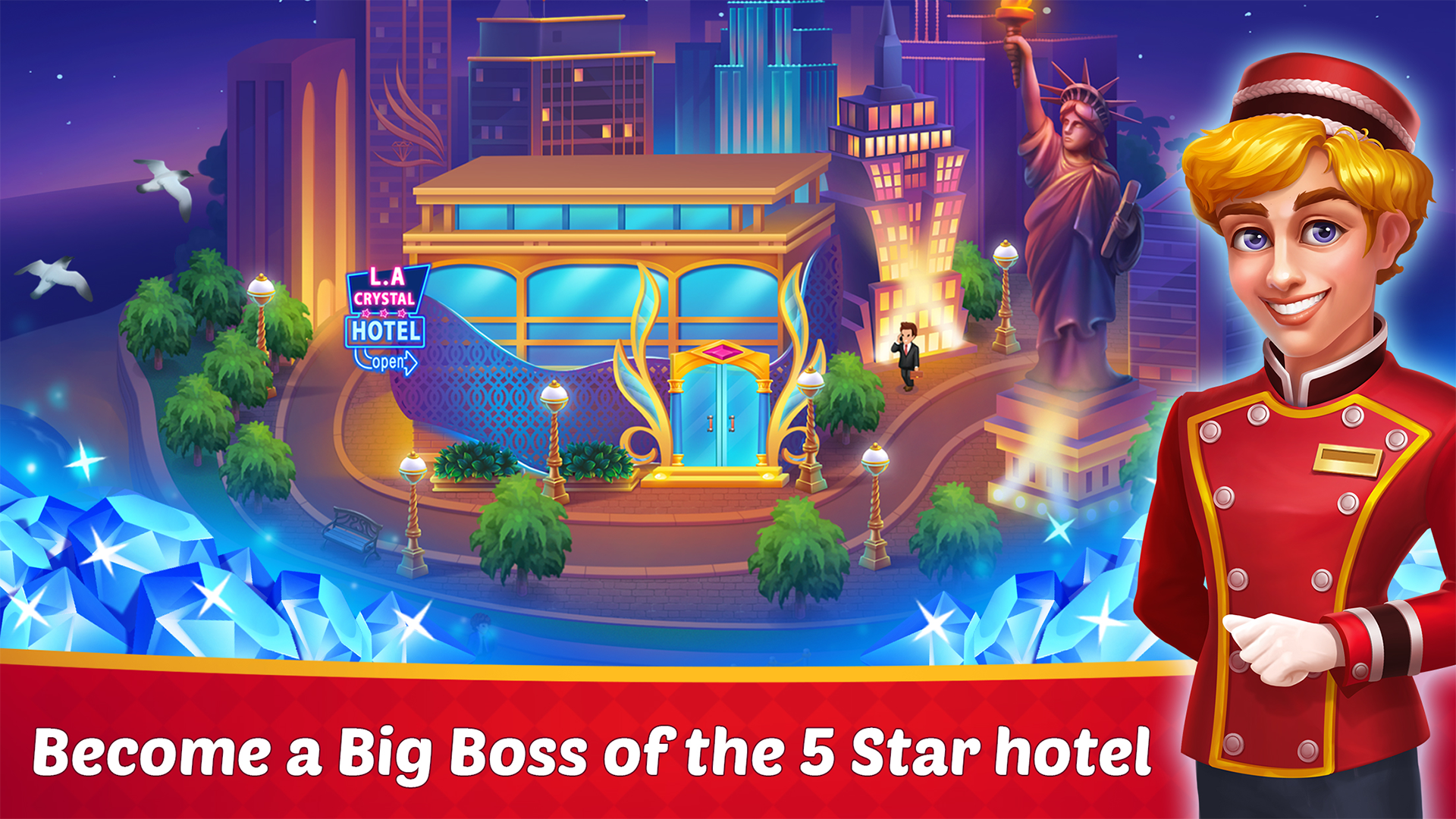 اسکرین شات 1 بازی Dream Hotel: Hotel Manager