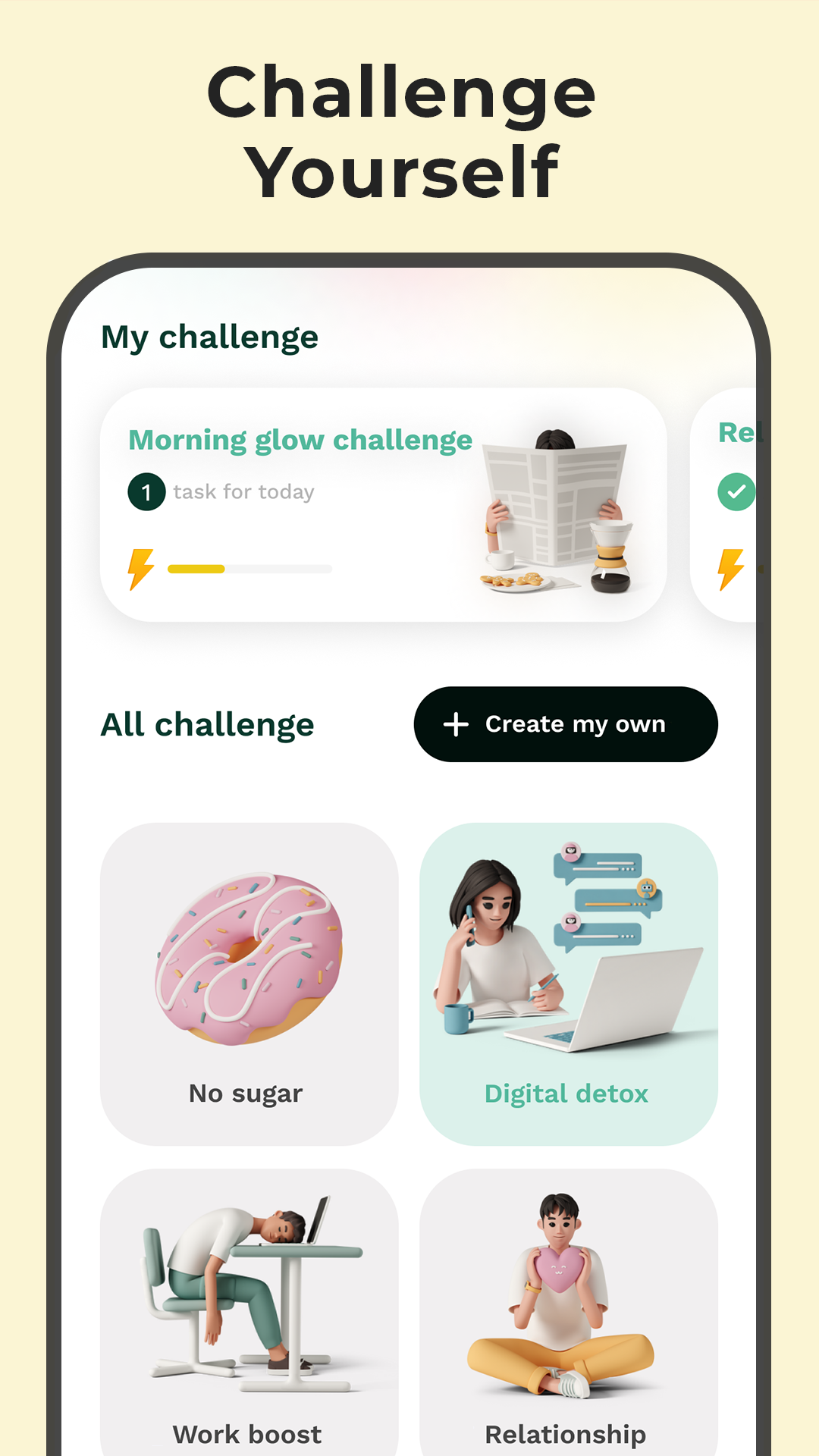اسکرین شات 5 برنامه Habit Goals: Habit Tracker