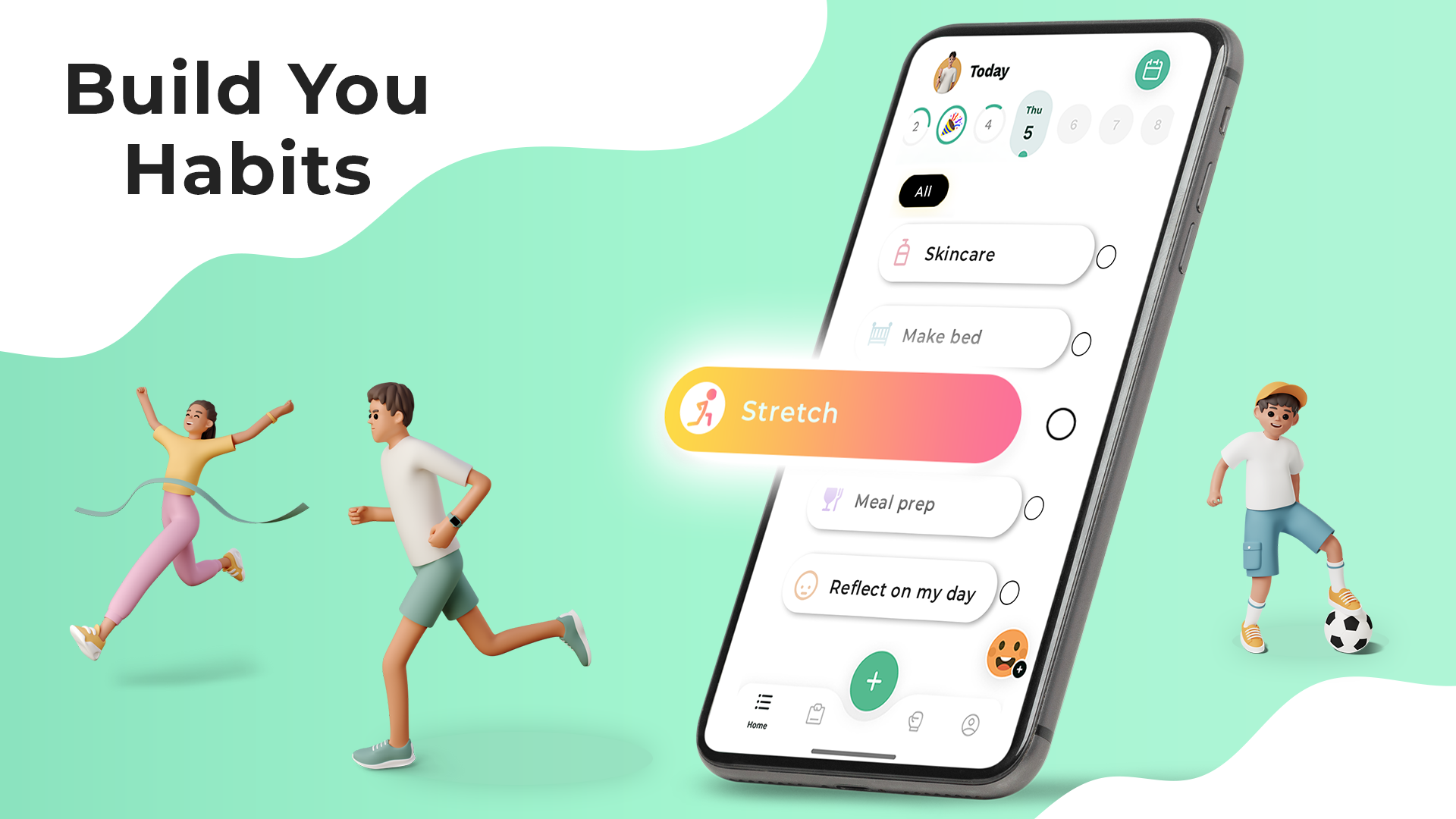 اسکرین شات 1 برنامه Habit Goals: Habit Tracker