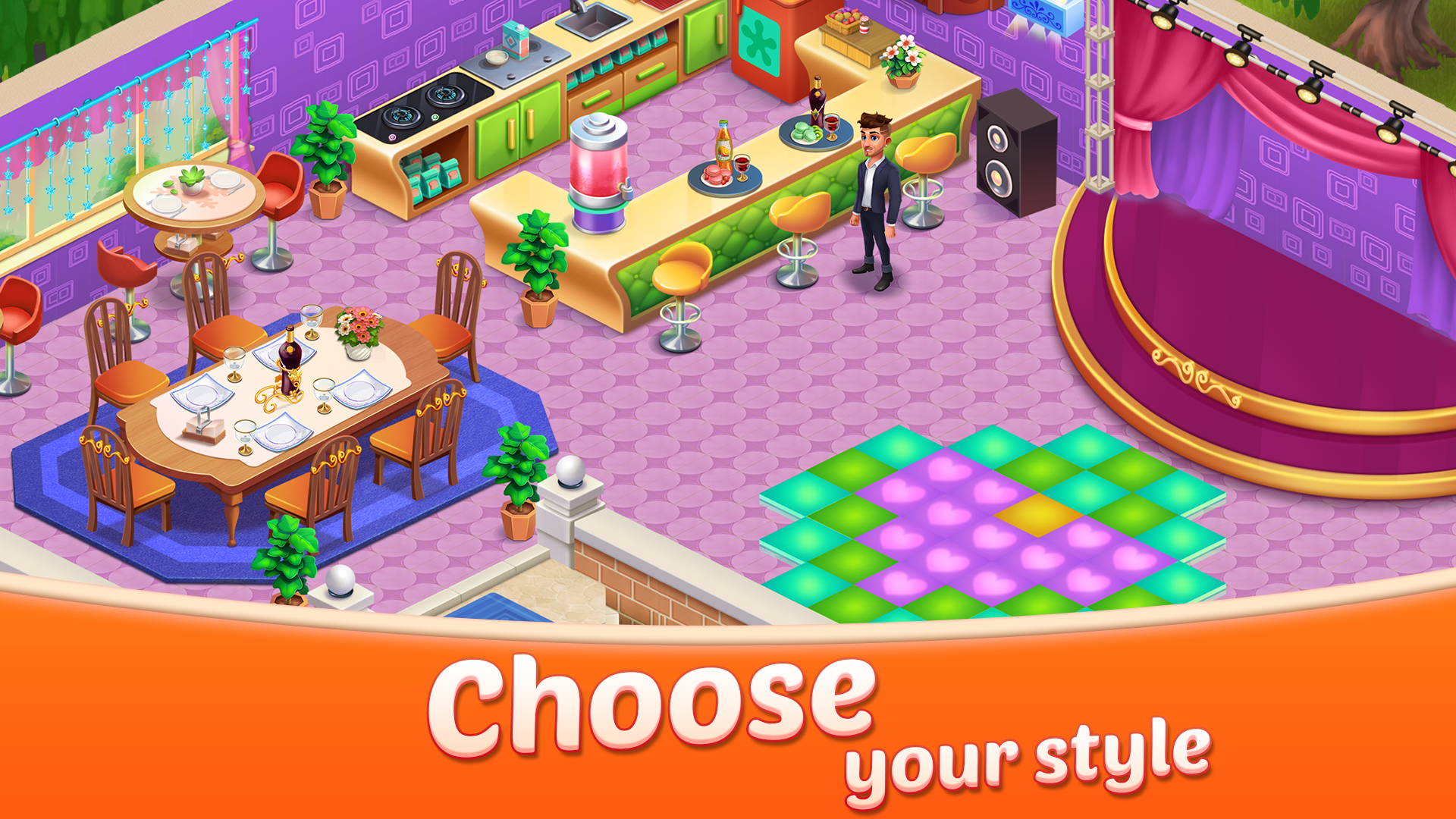 اسکرین شات 8 بازی Merge Cafe - Restaurant decor