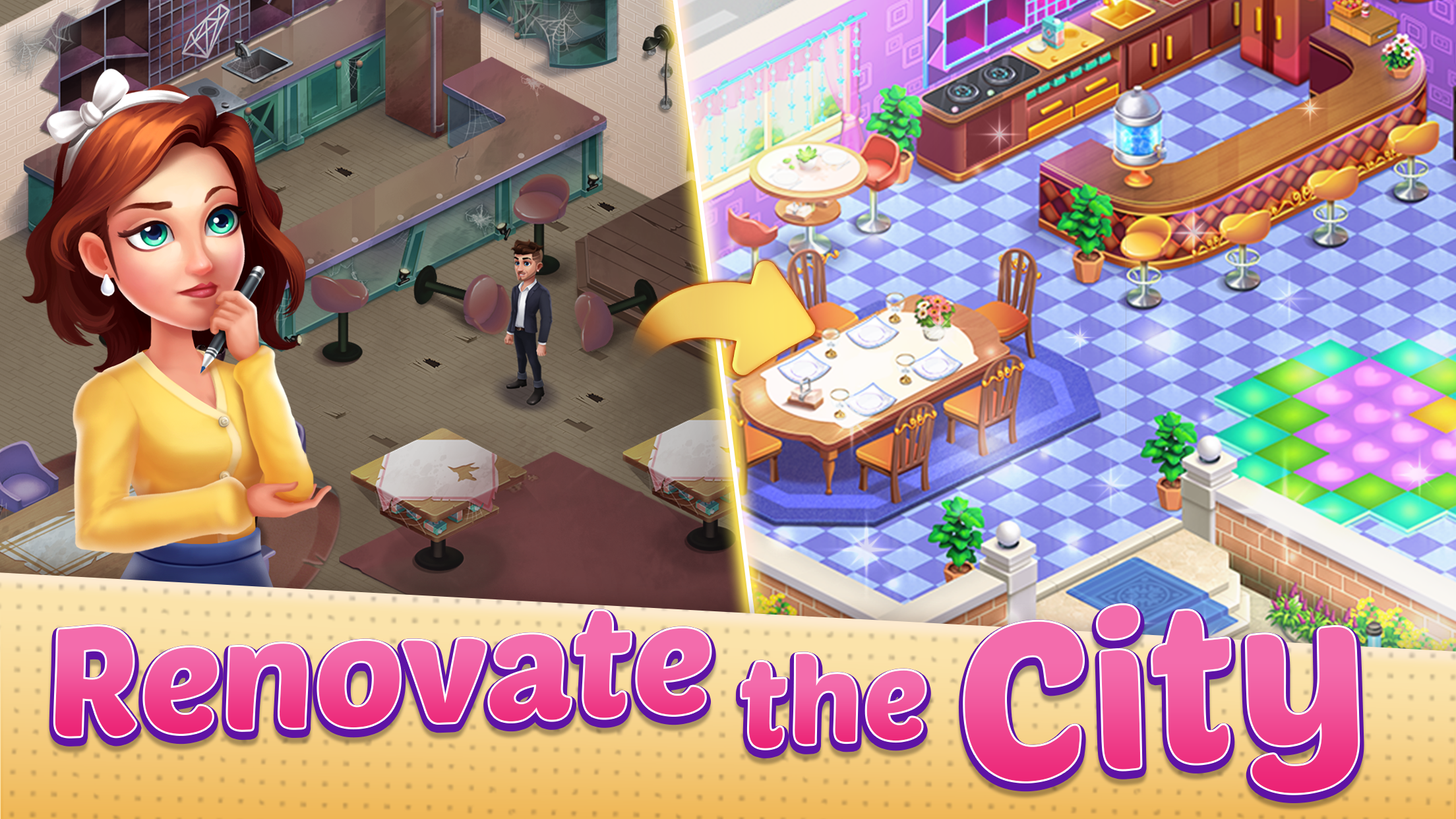 اسکرین شات 5 بازی Merge City - Decor Mansion