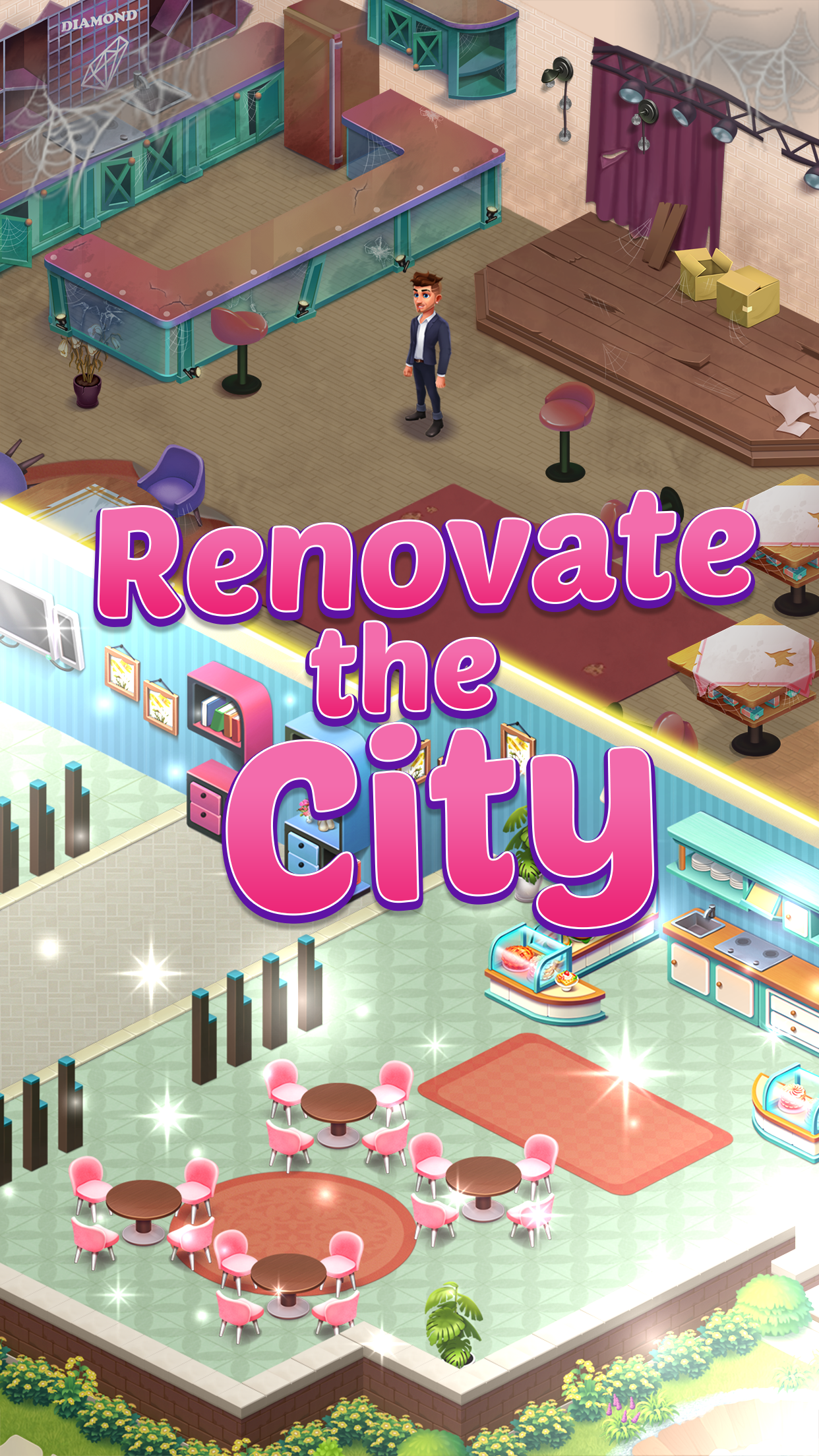 اسکرین شات 1 بازی Merge City - Decor Mansion