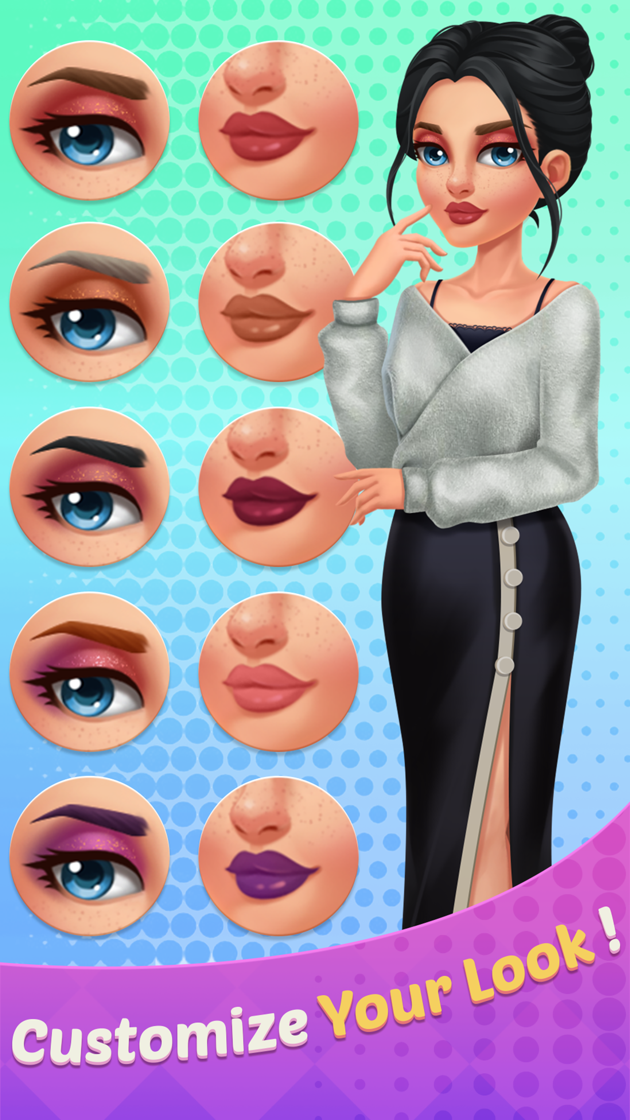 اسکرین شات 4 بازی Makeover Studio - Merge Makeup