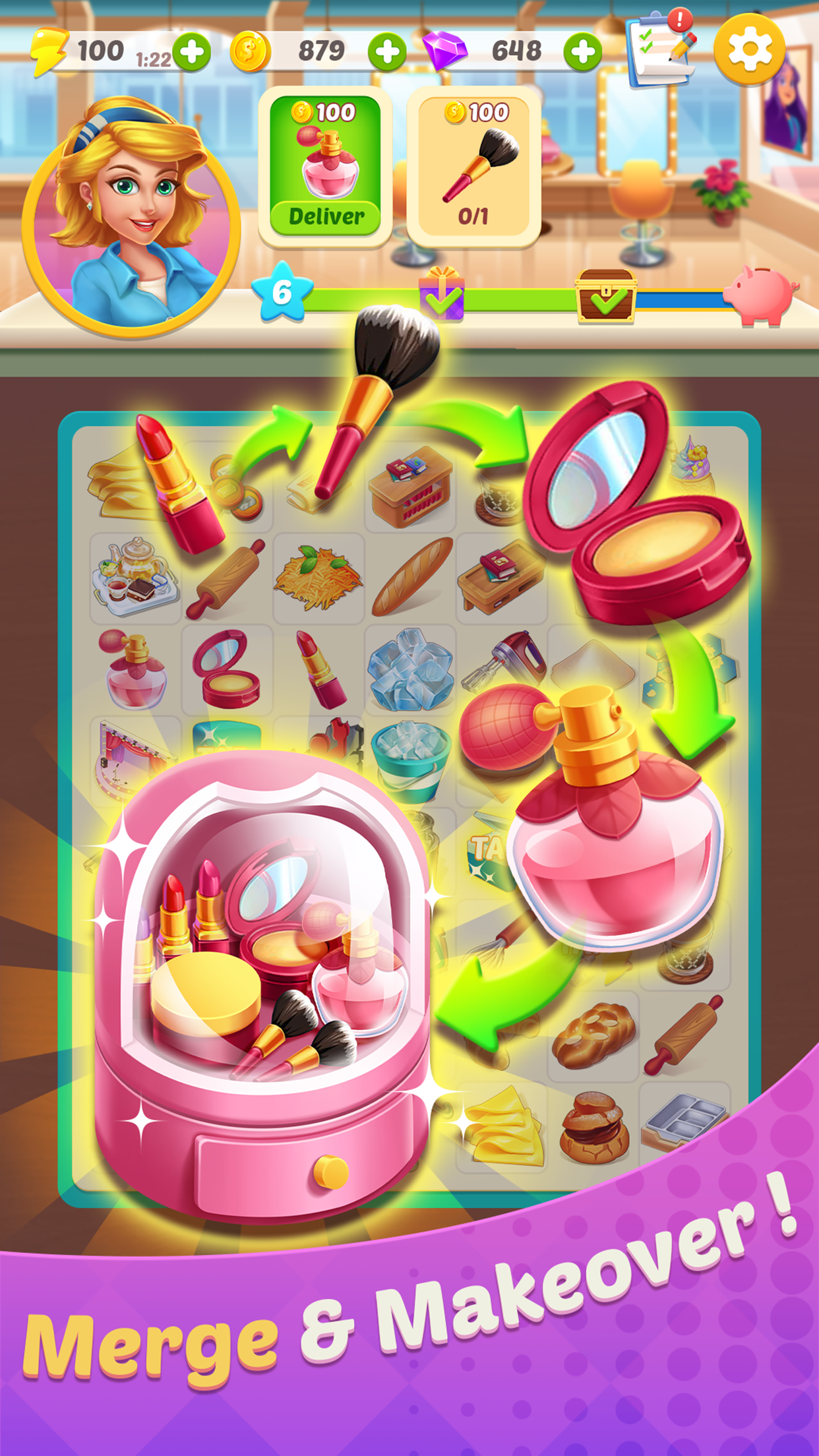 اسکرین شات 1 بازی Makeover Studio - Merge Makeup