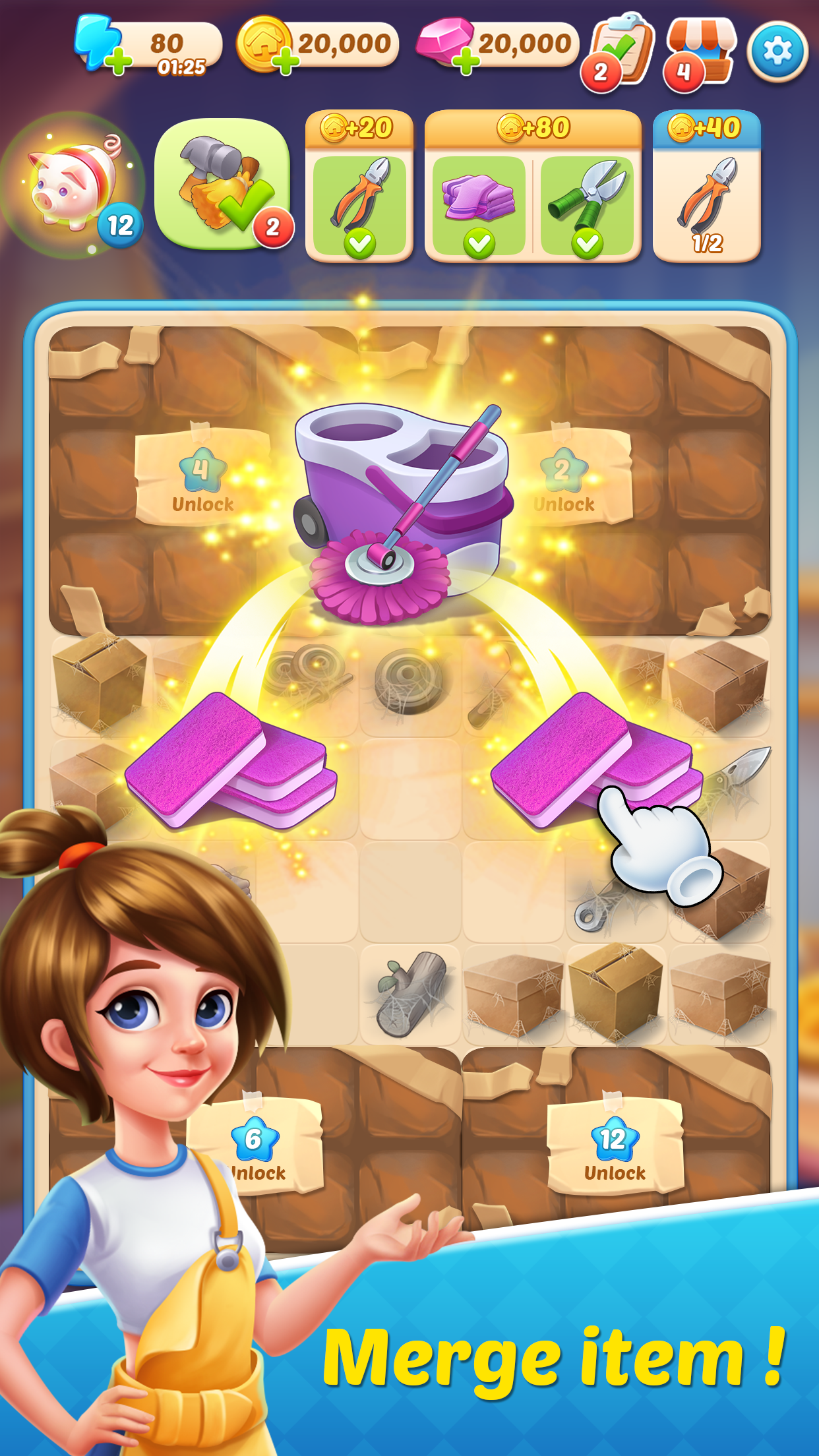 اسکرین شات 3 بازی Merge Memory - Town Decor